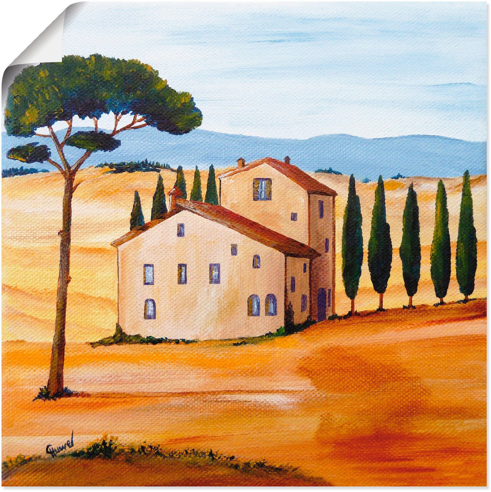 Artland Artprint Toscane Modern 1 als artprint op linnen, poster in verschillende formaten maten