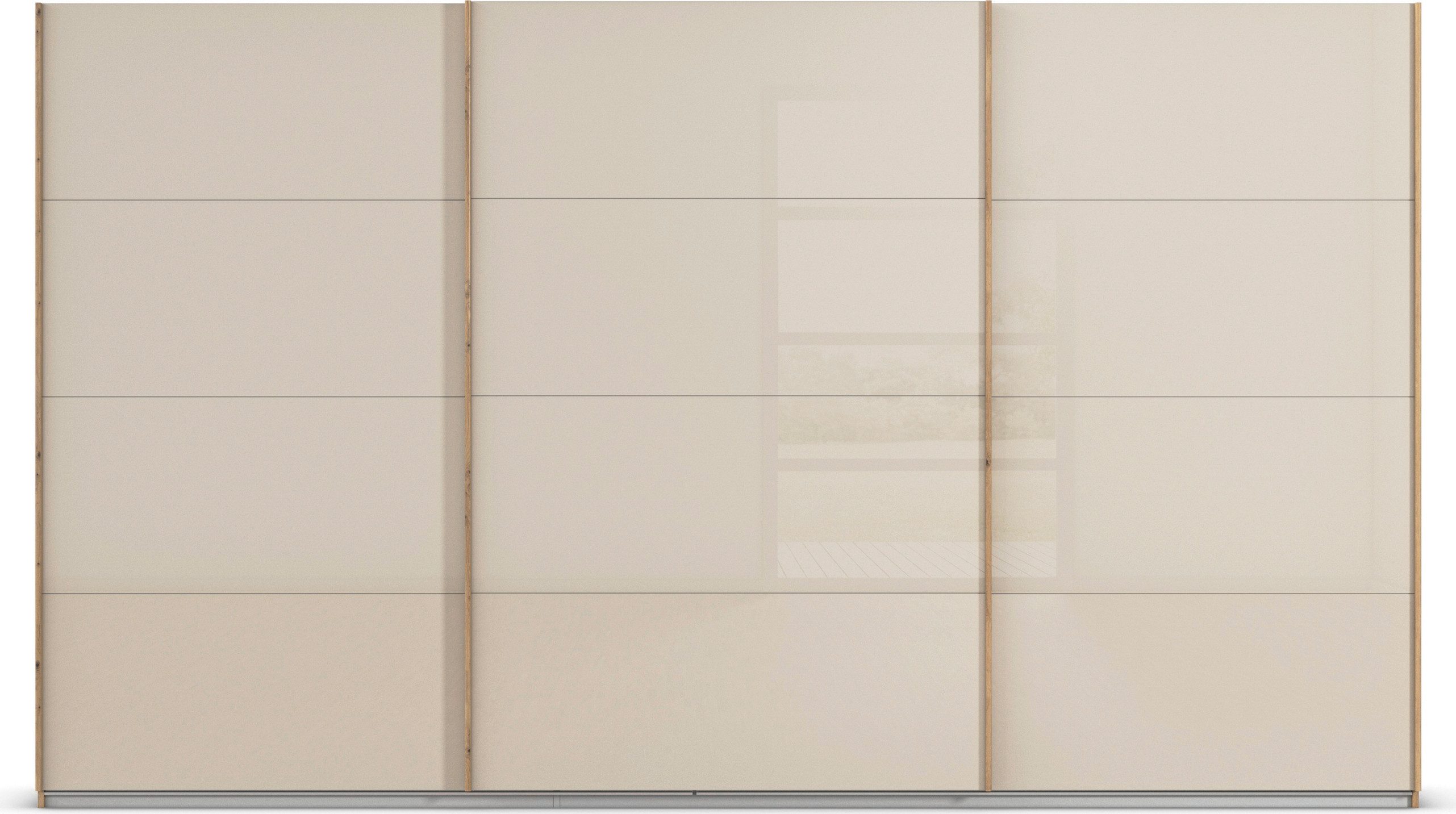 rauch Schuifdeurkast Kledingkast Kast Garderobe AGORDO met Glasfront doordachte binnenuitrusting, in 4 breedtes en 2 hoogtes made in germany