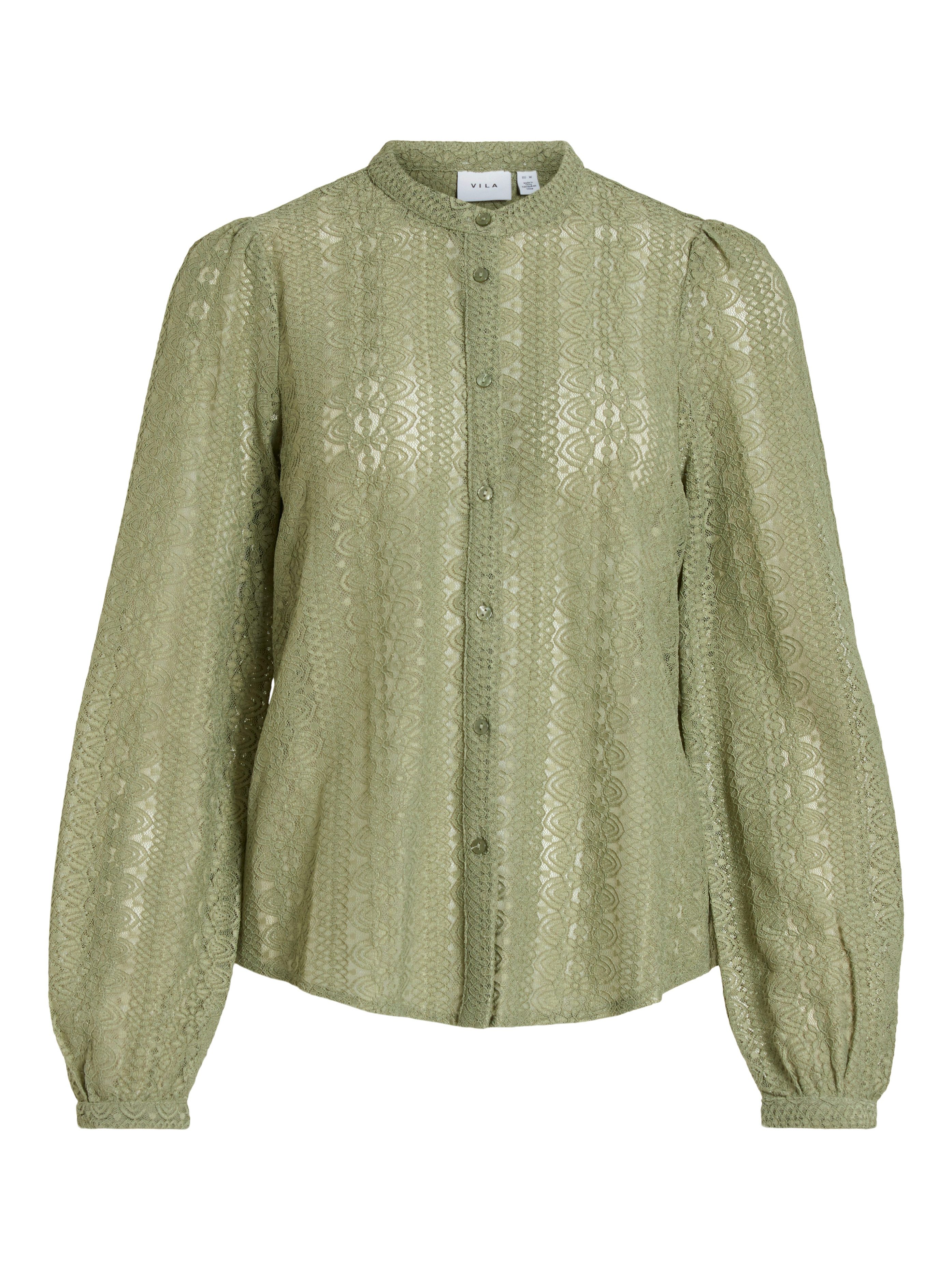 Vila Shirt VICHIKKA LACE L/S SHIRT- NOOS