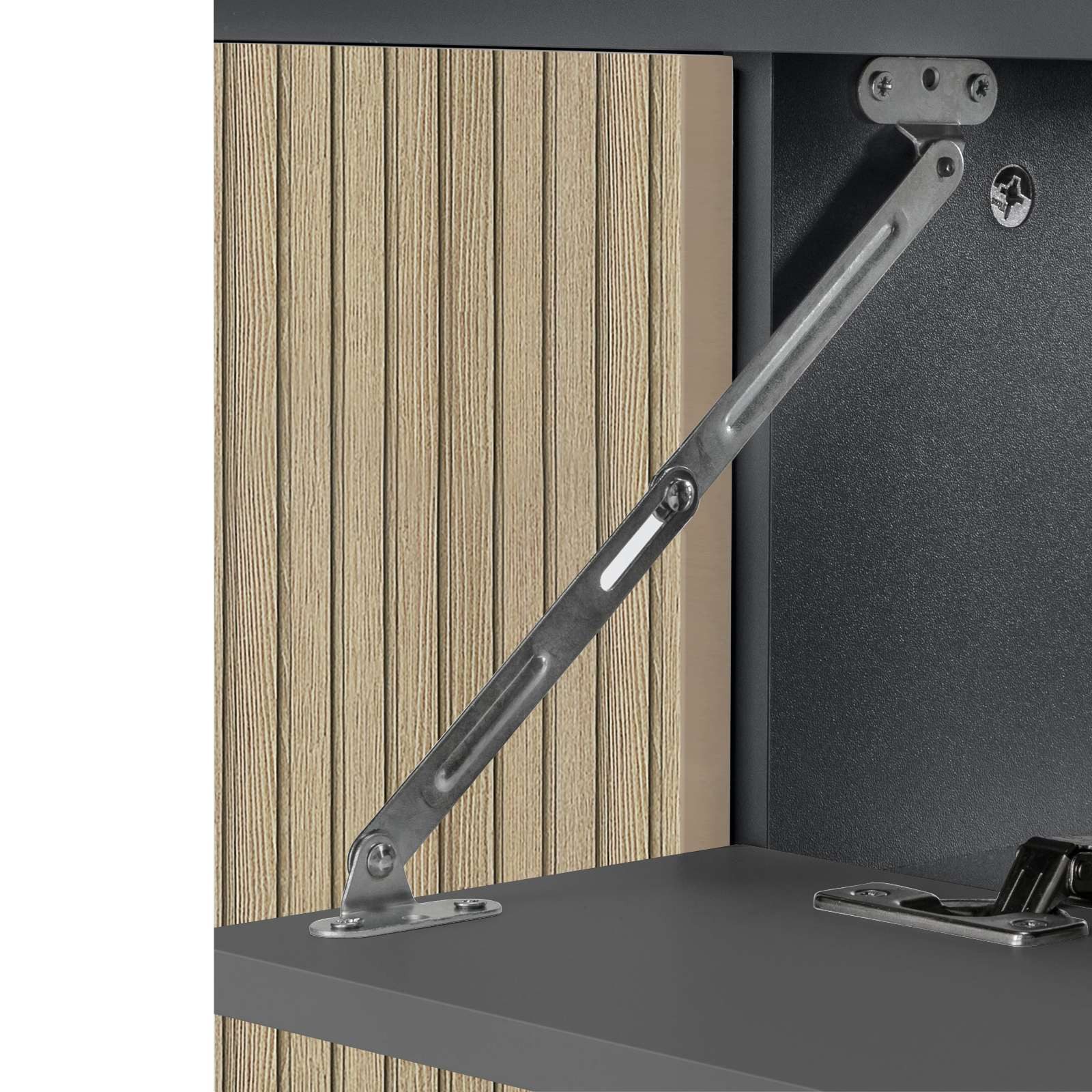 Home affaire Wastafelonderkast Wisla voor wandmontage, sifonaansluiting, push-to-open functie, breedte 80 cm