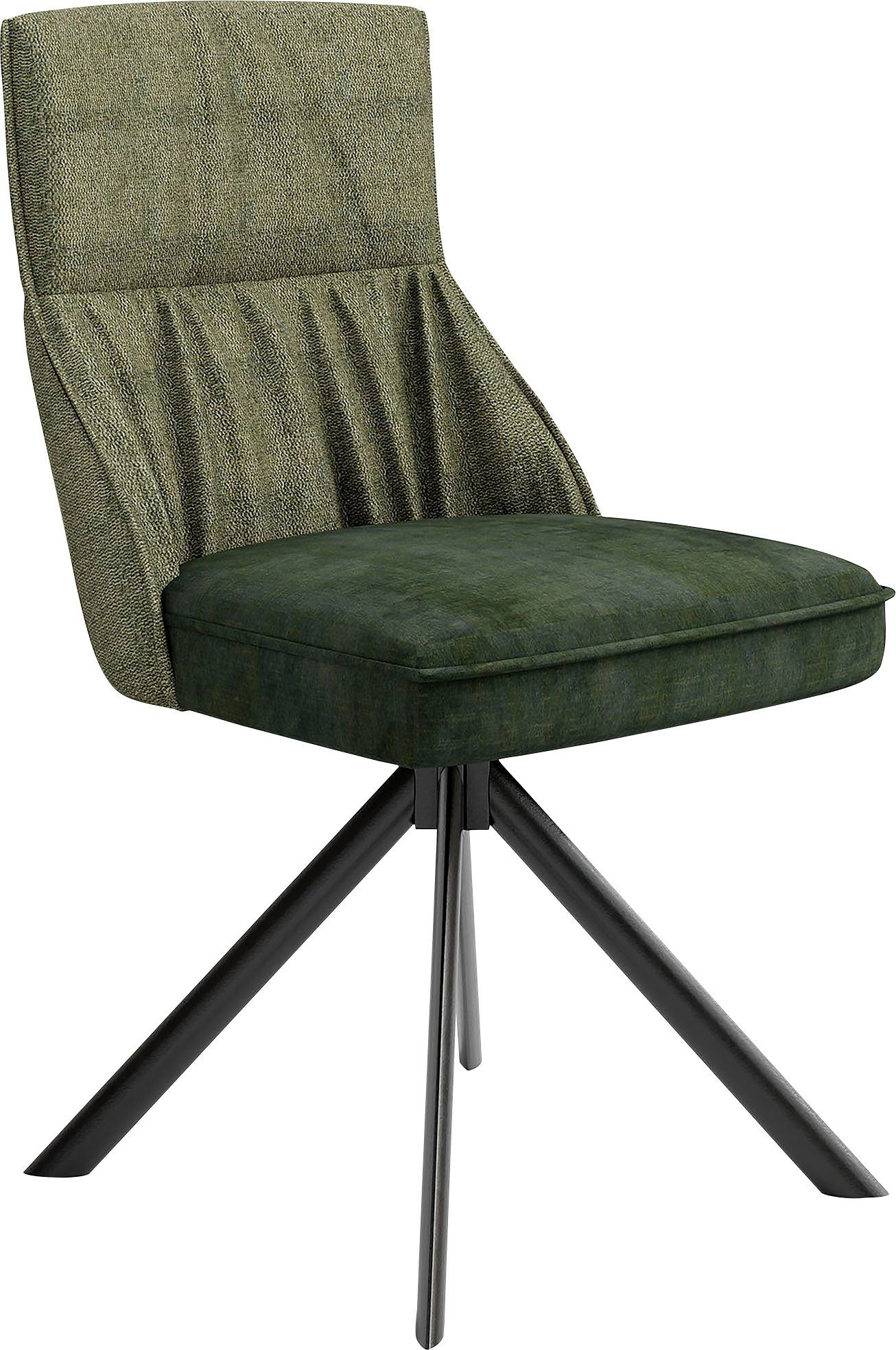 byLIVING Eetkamerstoel California set van 2, met pocketveringskern, 180° draaibaar met return-functie (set, 2 stuks)