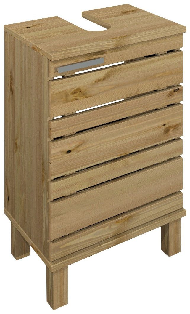 Home affaire Wastafelonderkast Josie Breedte 40 cm, van massief hout, metalen greep, 1 deur