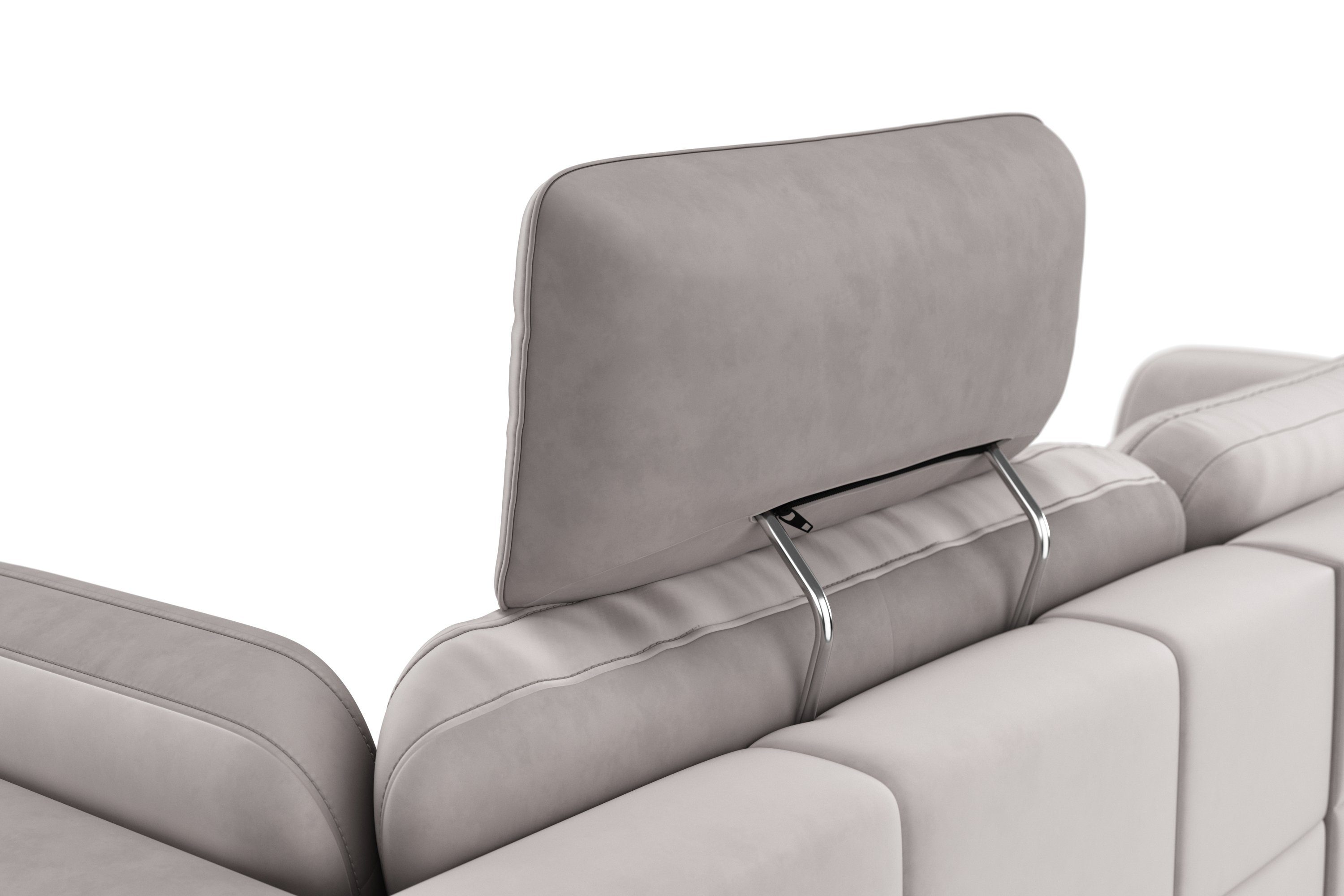sit&more Hoekbank Bendigo L-vorm inclusief zitdiepteverstelling, bodemvrijheid 15 cm, in 2 pootkleuren