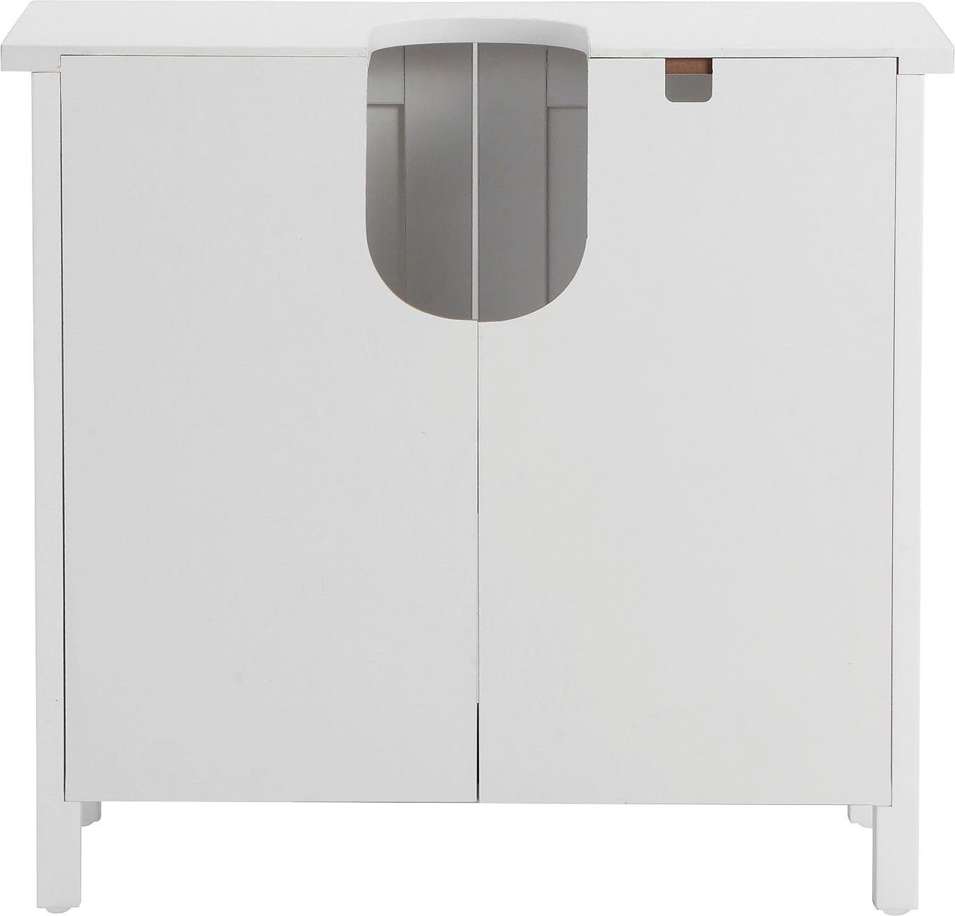 welltime Wastafelonderkast Aalborg Badkamermeubel in landelijke stijl, breedte 65 cm