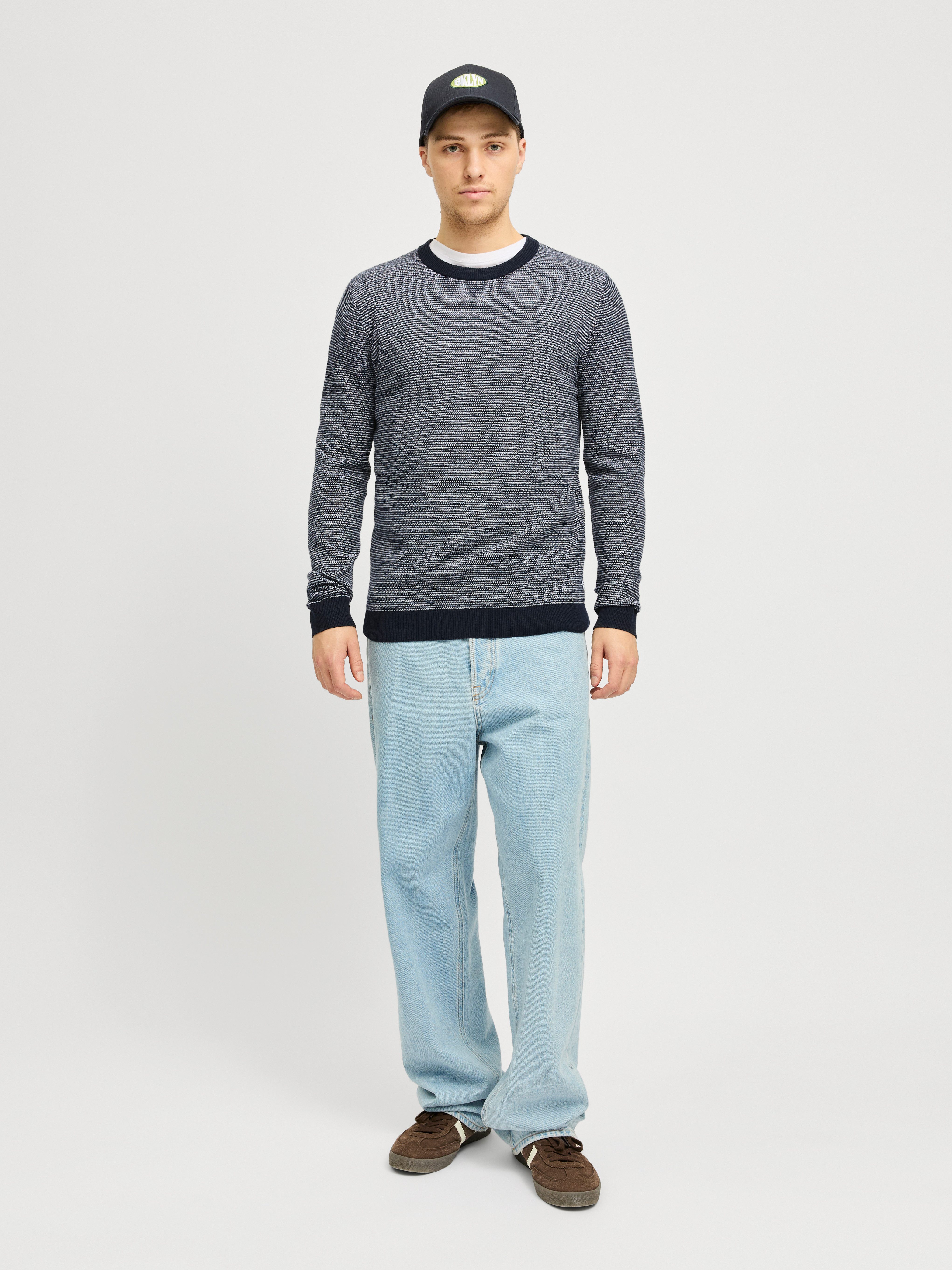 Jack & Jones Gebreide trui JJBRADY KNIT CREW NECK