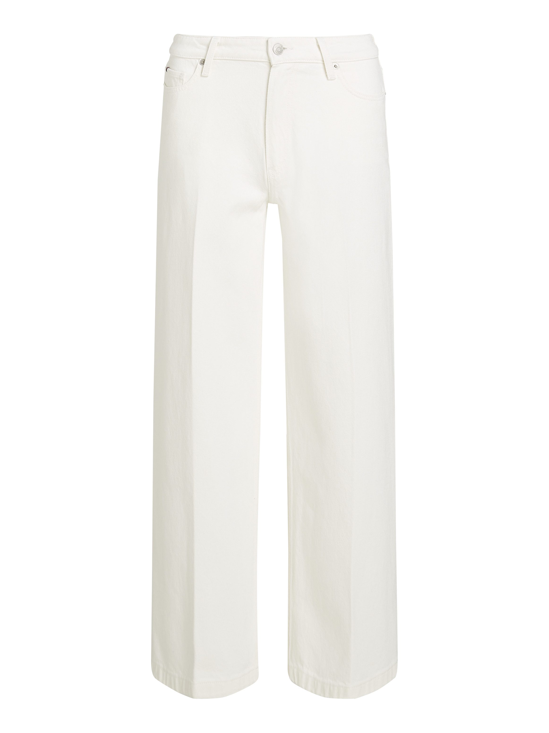 Tommy Hilfiger Wijde jeans WIDE LEG HW LOU met logo-badge met nagels met persplooien