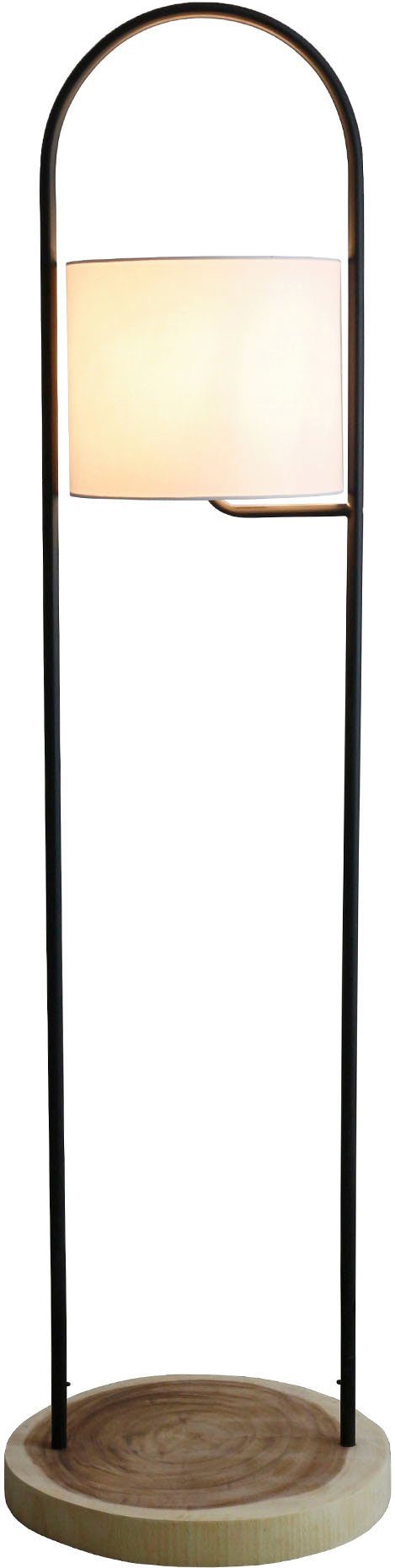SalesFever Staande lamp Aaliyah handgemaakt, met frame voor planten (1 stuk) vloerlampen beige