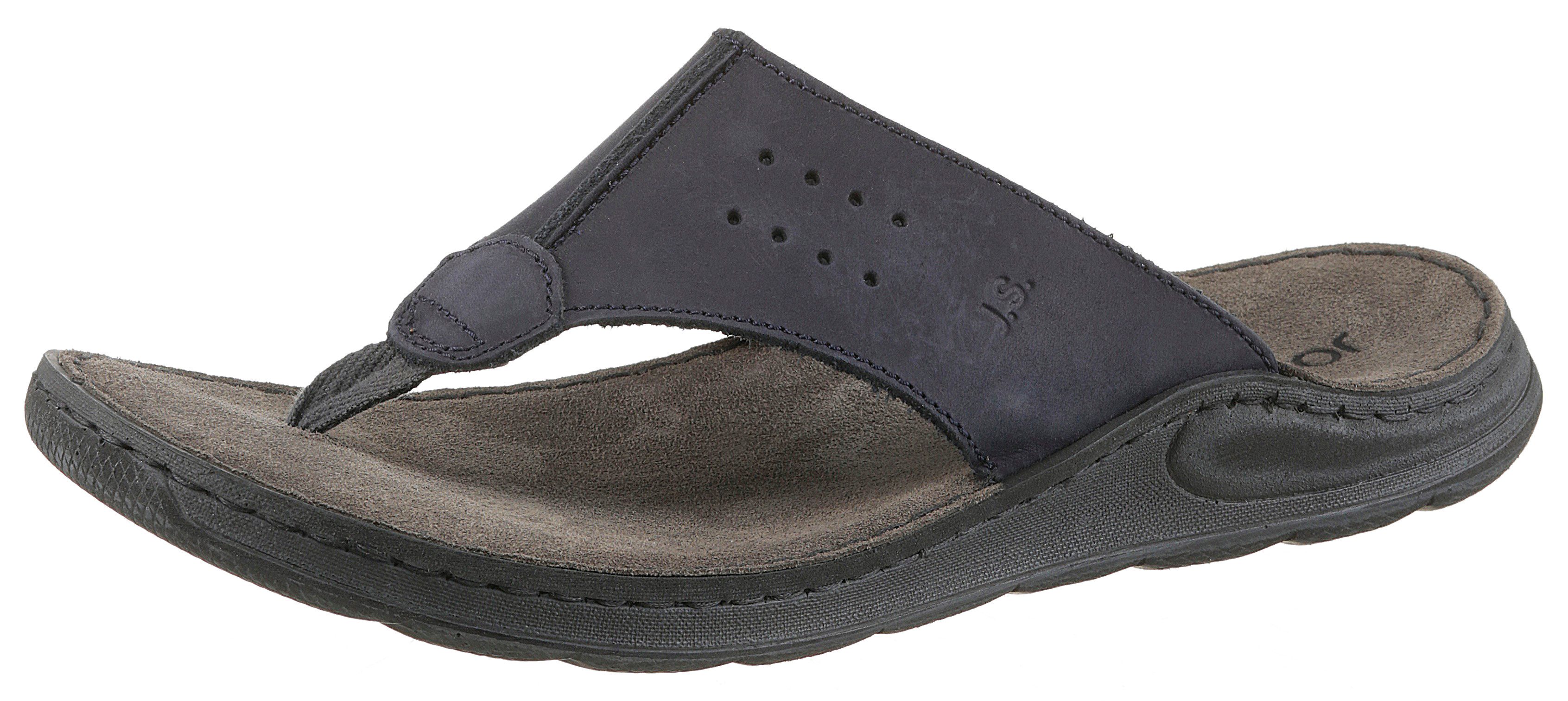 Josef Seibel Teenslippers Maverick 05 , zomerschoen, pantoffel, sandaal in breedte g (breed) heren slippers maat 47 blauw