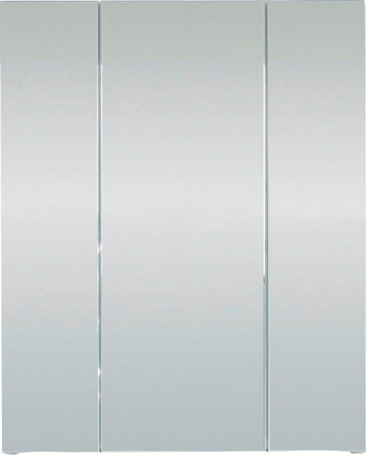 welltime Spiegelkast Mora Wandspiegel met 3 spiegelt deuren en 9 vakken - (B/D/H) 60/18/74 cm