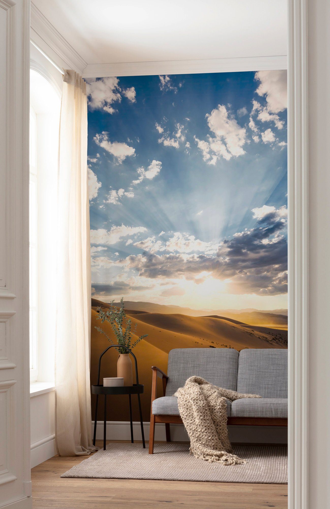 Komar Vliesbehang Digitale print vlies - Wüstenmagie - Afmeting 200 x 280 cm (4 stuks)