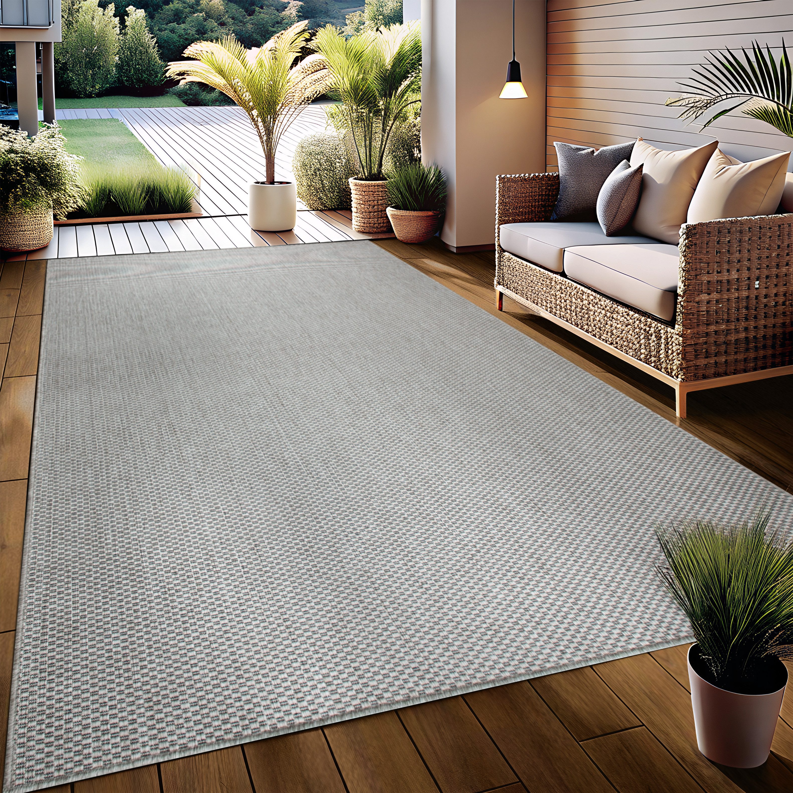 my home Vloerkleed Venetië is ook als loper verkrijgbaar Geschikt voor binnen en buiten, sisal-look, weerbestendig & uv-bestendig