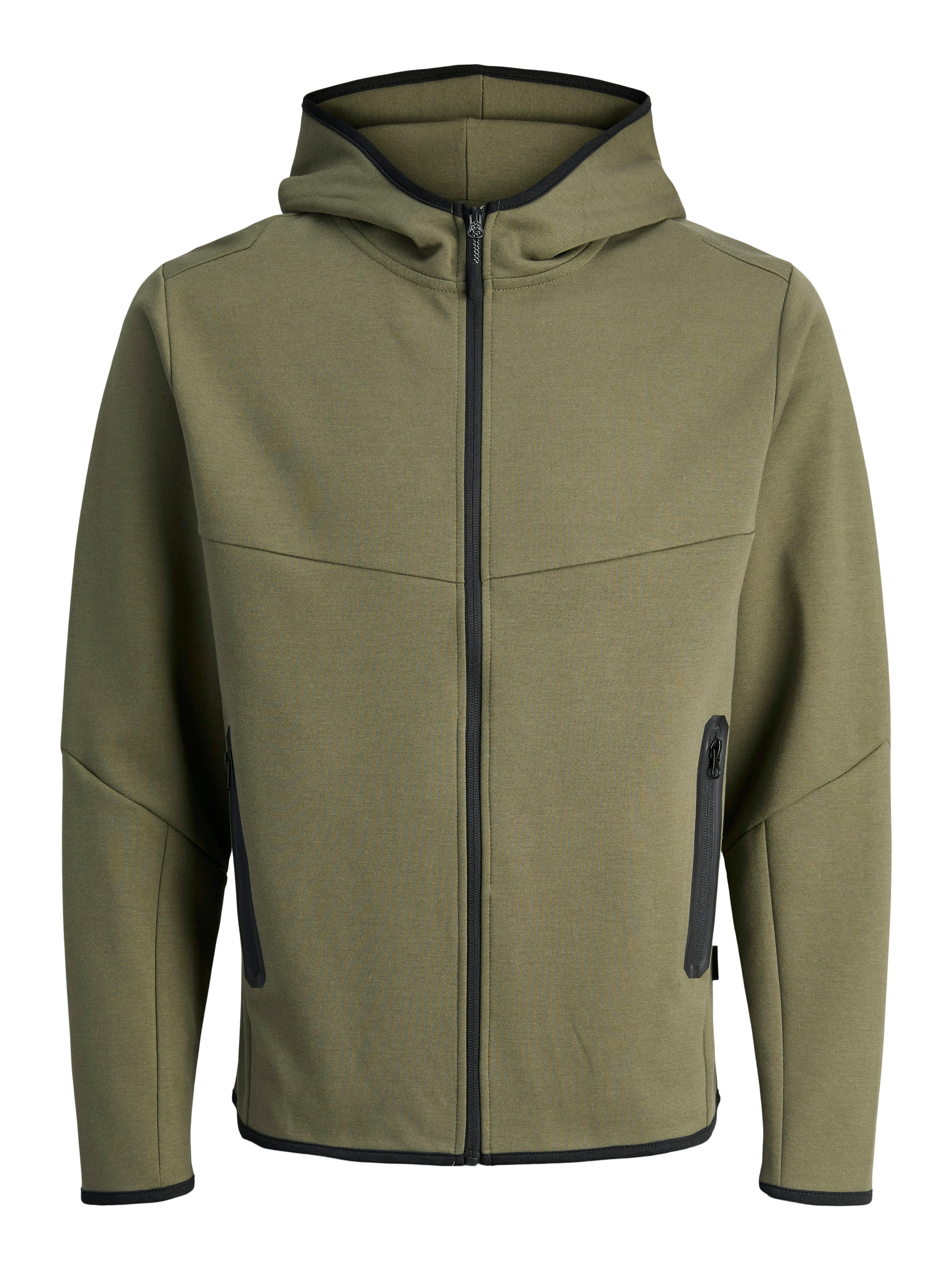 Jack & Jones Junior Capuchonsweatvest JCOFUSION SWEAT ZIP HOOD NOOS JNR