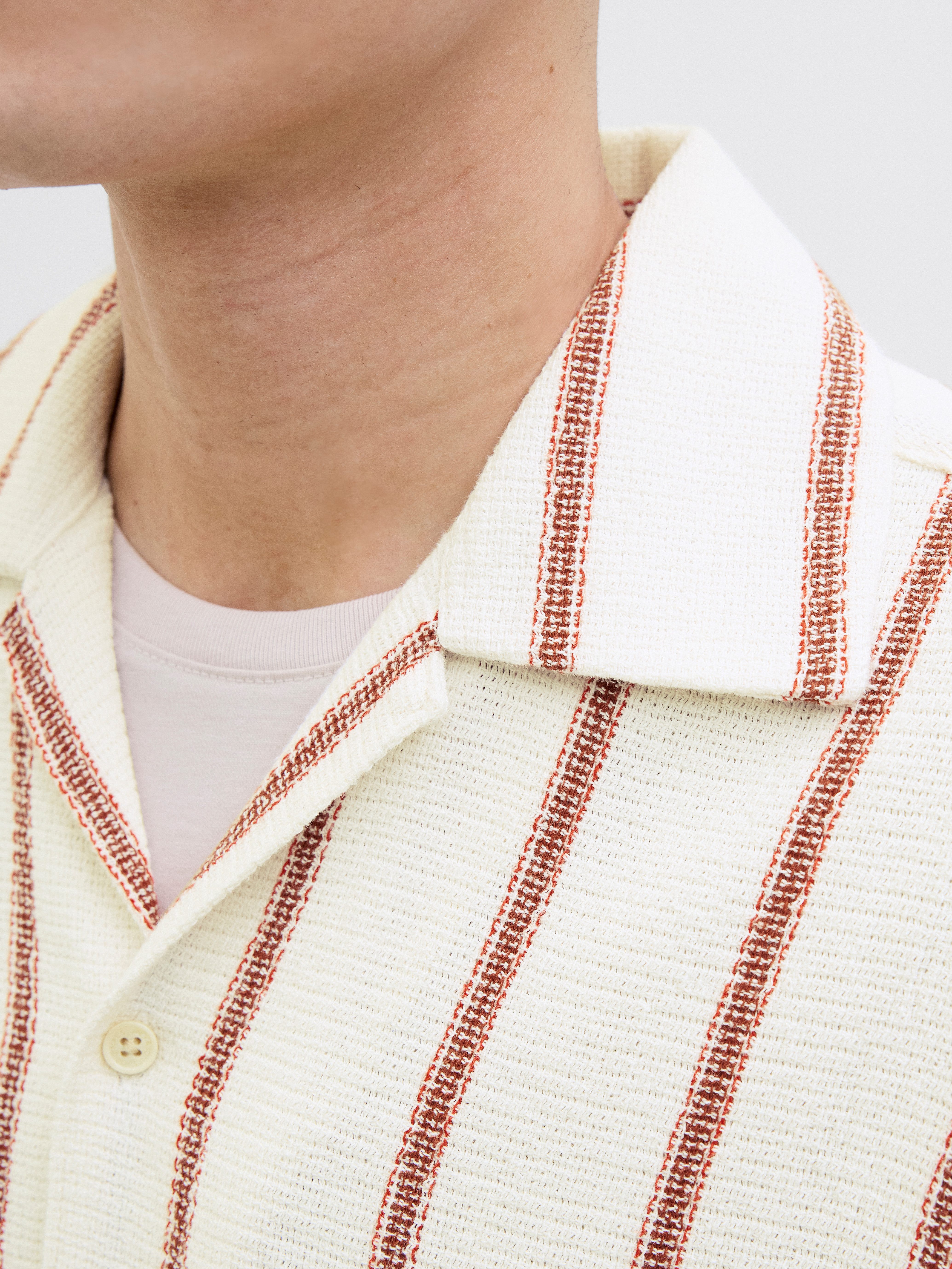 Jack & Jones Overhemd met korte mouwen JORCOBA STRIPE RESORT SHIRT SS SN