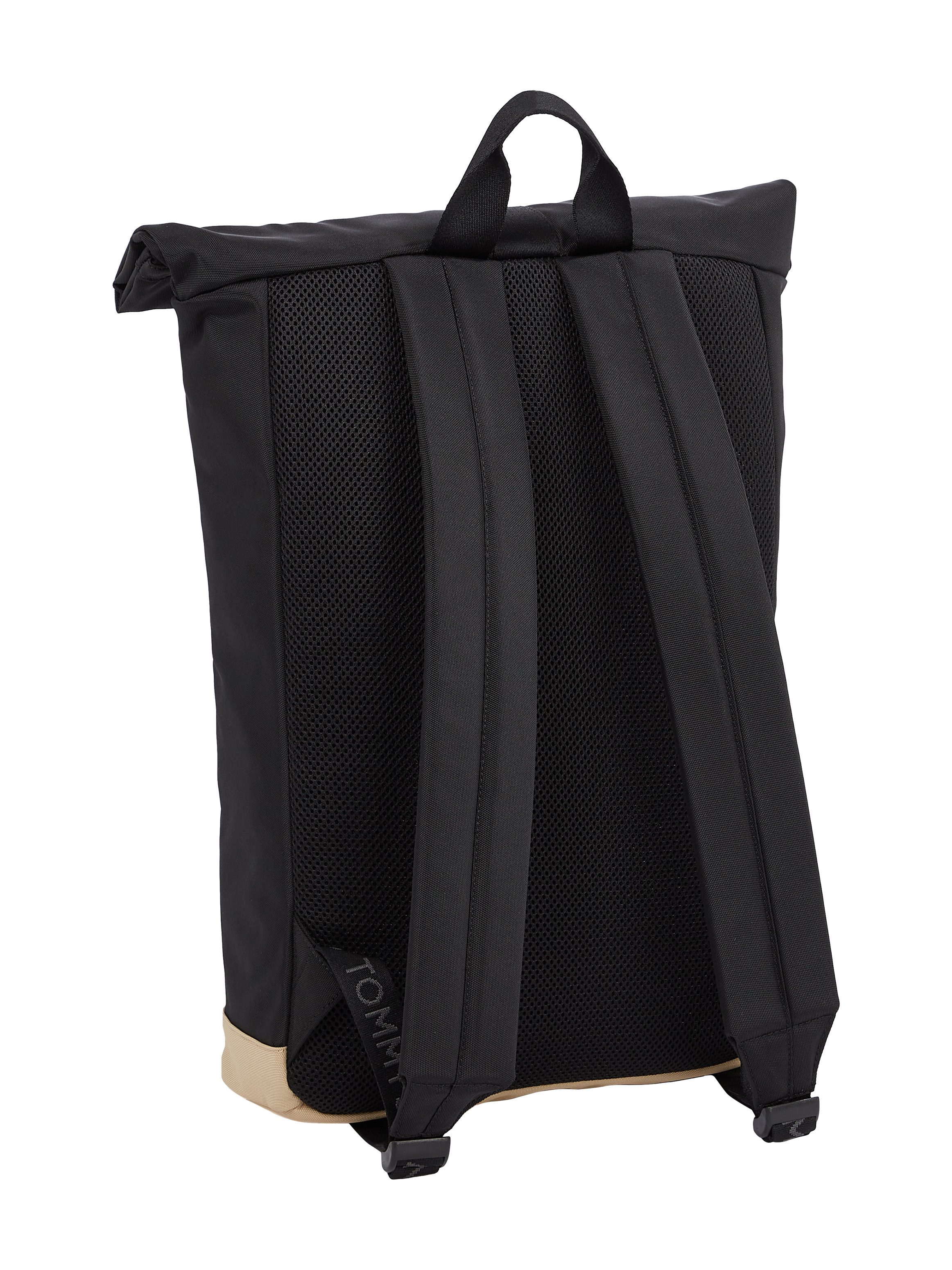 TOMMY JEANS Vrijetijdsrugzak TJM ESS DAILY ROLLTOP BACKPACK , heren reistas, cityrugzak met contrasterende bodem