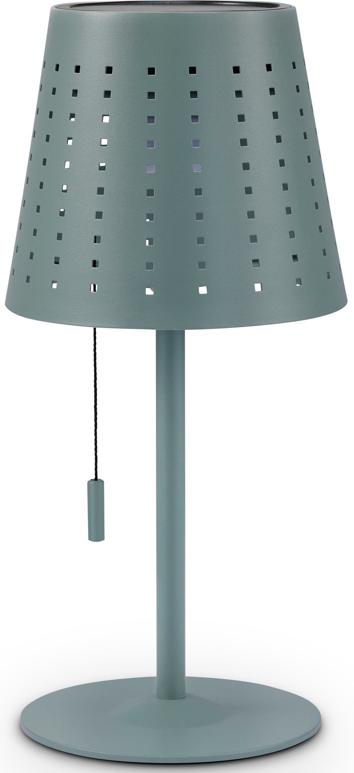 Paco Home Tafellamp Lara Outdoor LED accu metaal oplaadbaar trekker schakelaar draadloos