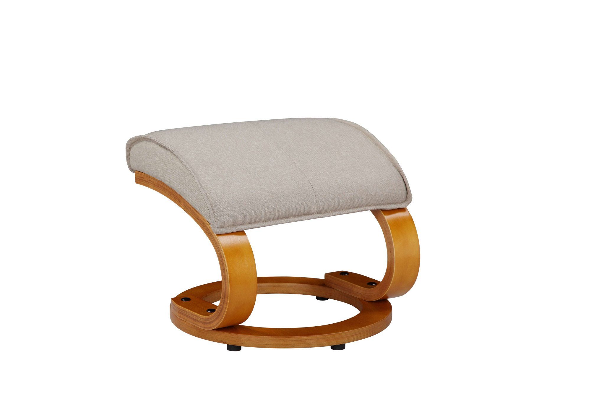Home affaire Relaxfauteuil Paris, tv-stoel met poef en handmatige ligfunctie (set, 2 stuks)