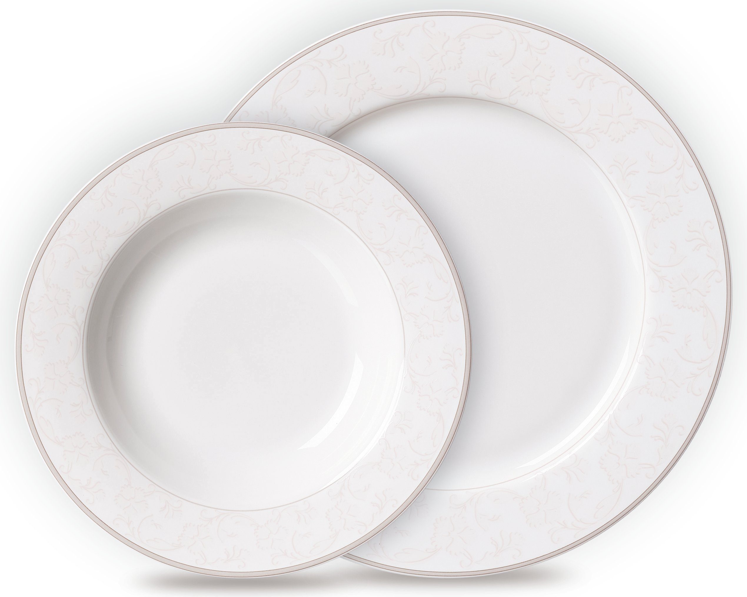 Ritzenhoff & Breker Eetservies Bordenset, Serviesset ISABELLA opvallend design, 12 delen, voor 6 personen (set, 12-delig)