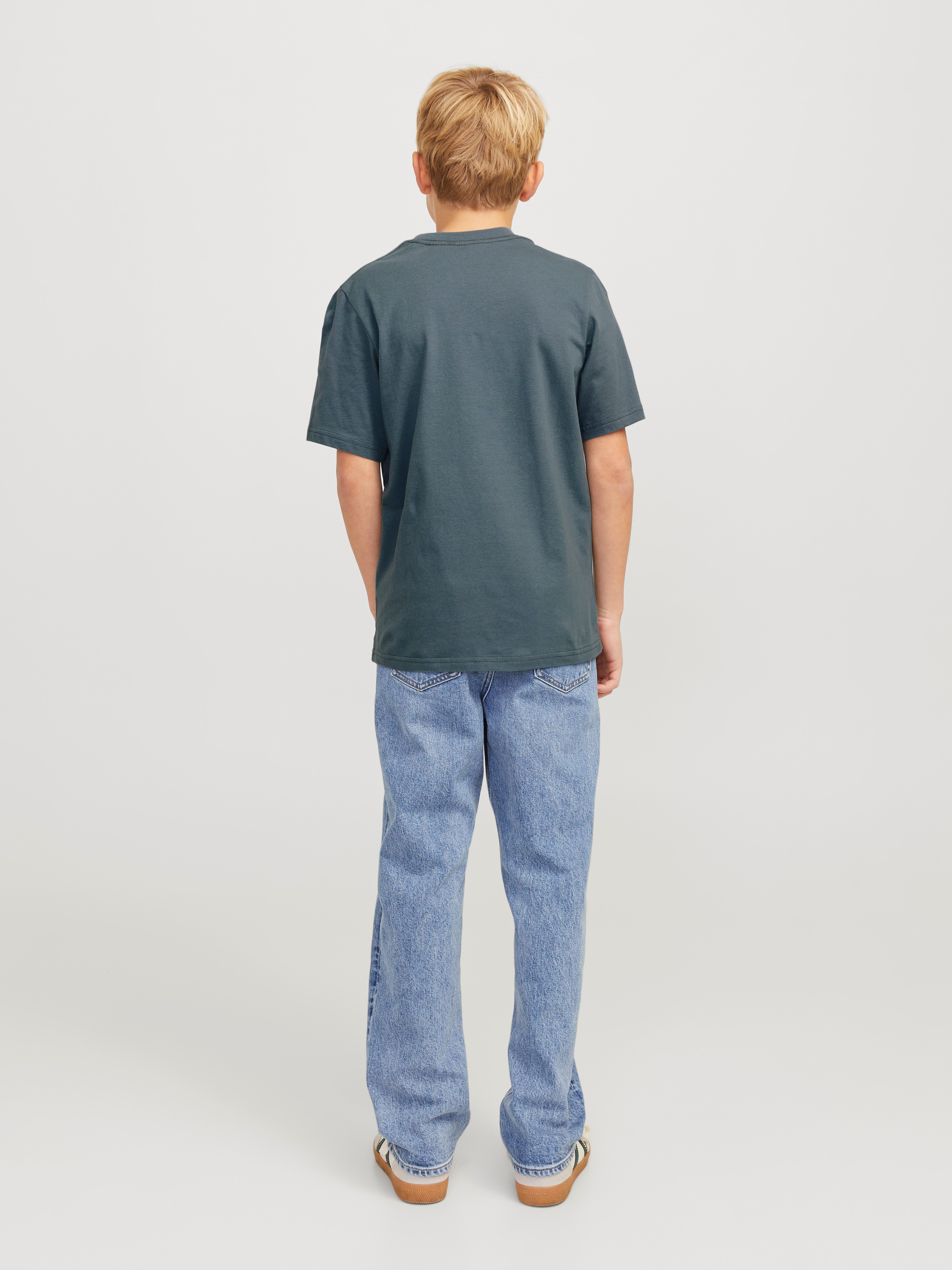 Jack & Jones Junior T-shirt JORANATOMY SKULL TEE SS CREW NECK SN JNR