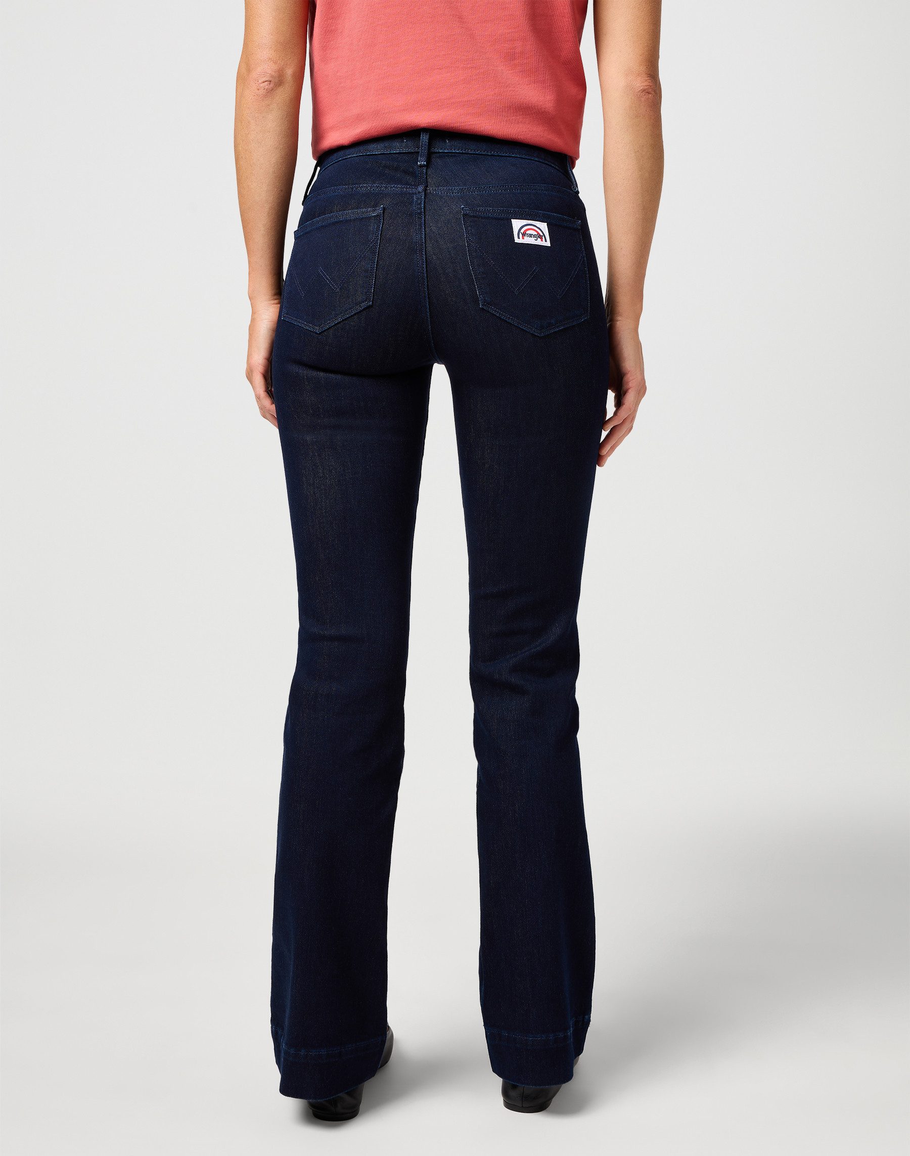 Wrangler Bootcut jeans Flare in retro-design met uitlopende pijp