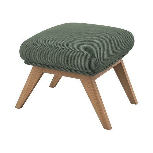 FLEXLUX Hocker Adria Eiken poot, voetenbank/poef voor oorfauteuil hockers groen