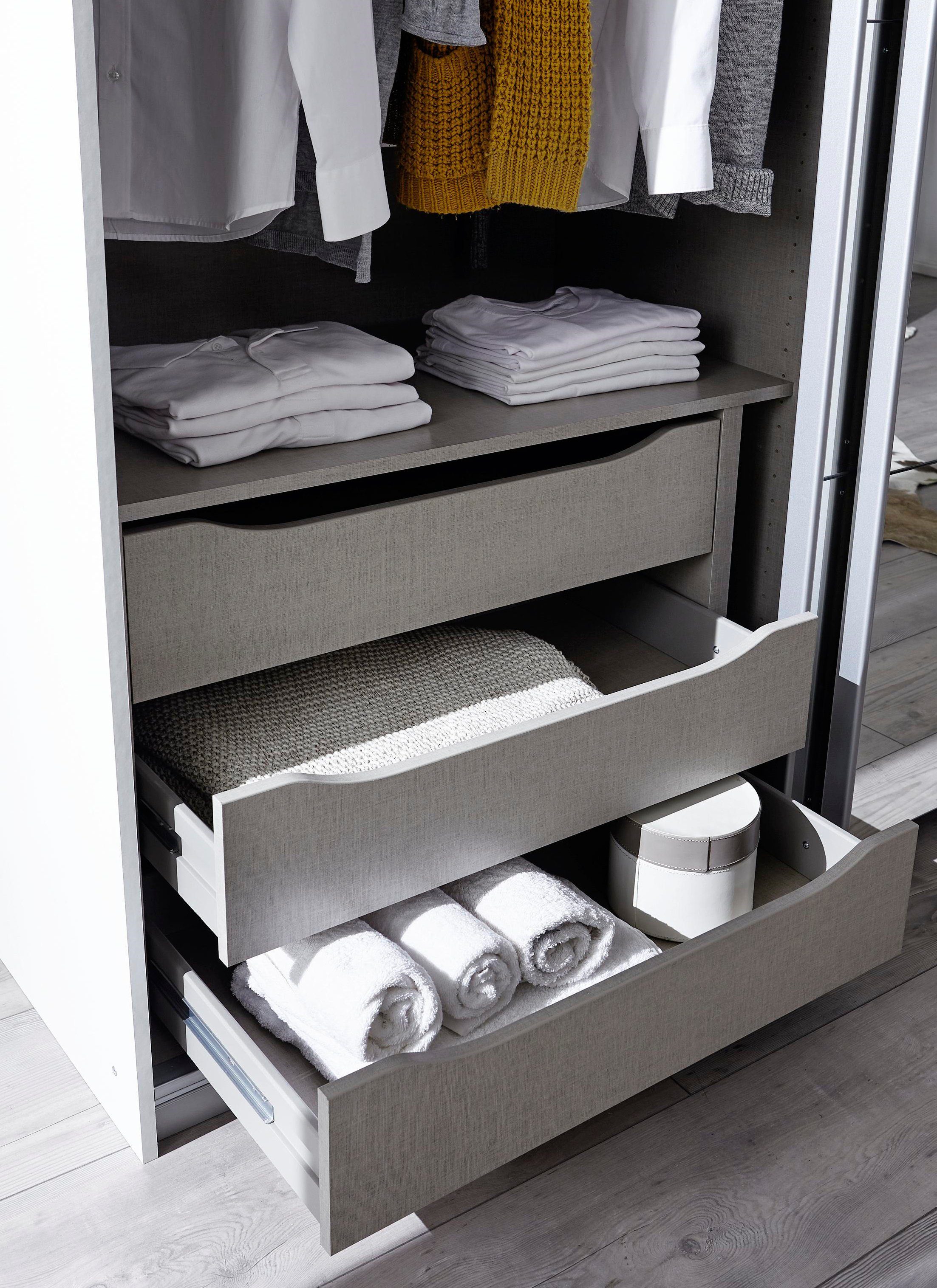 rauch Draaideurkast Bellezza inclusief lade-inzet, wasindeling en verdere accessoires