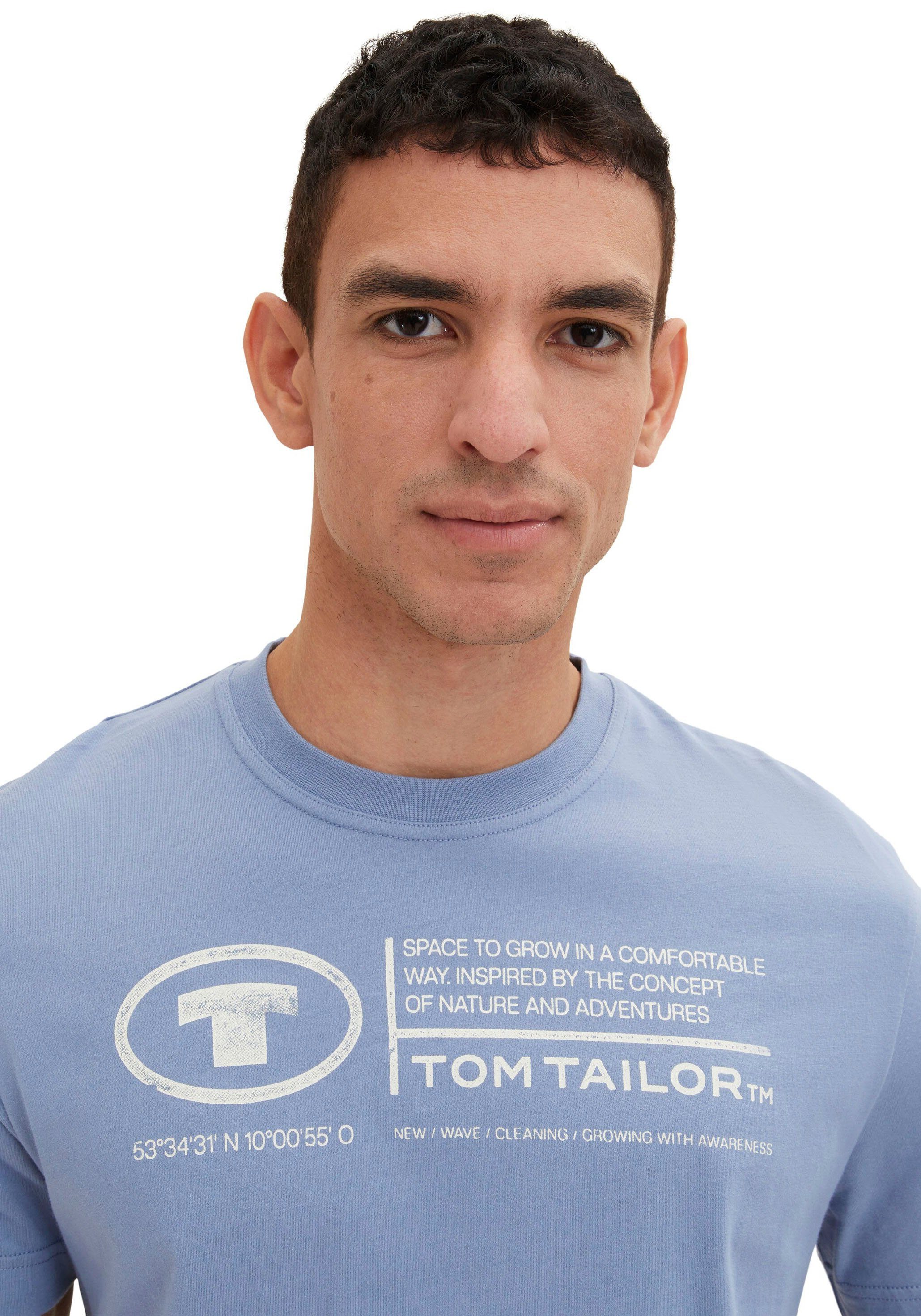 Tom Tailor Shirt met print Tom Tailor heren T-shirt, frontprint