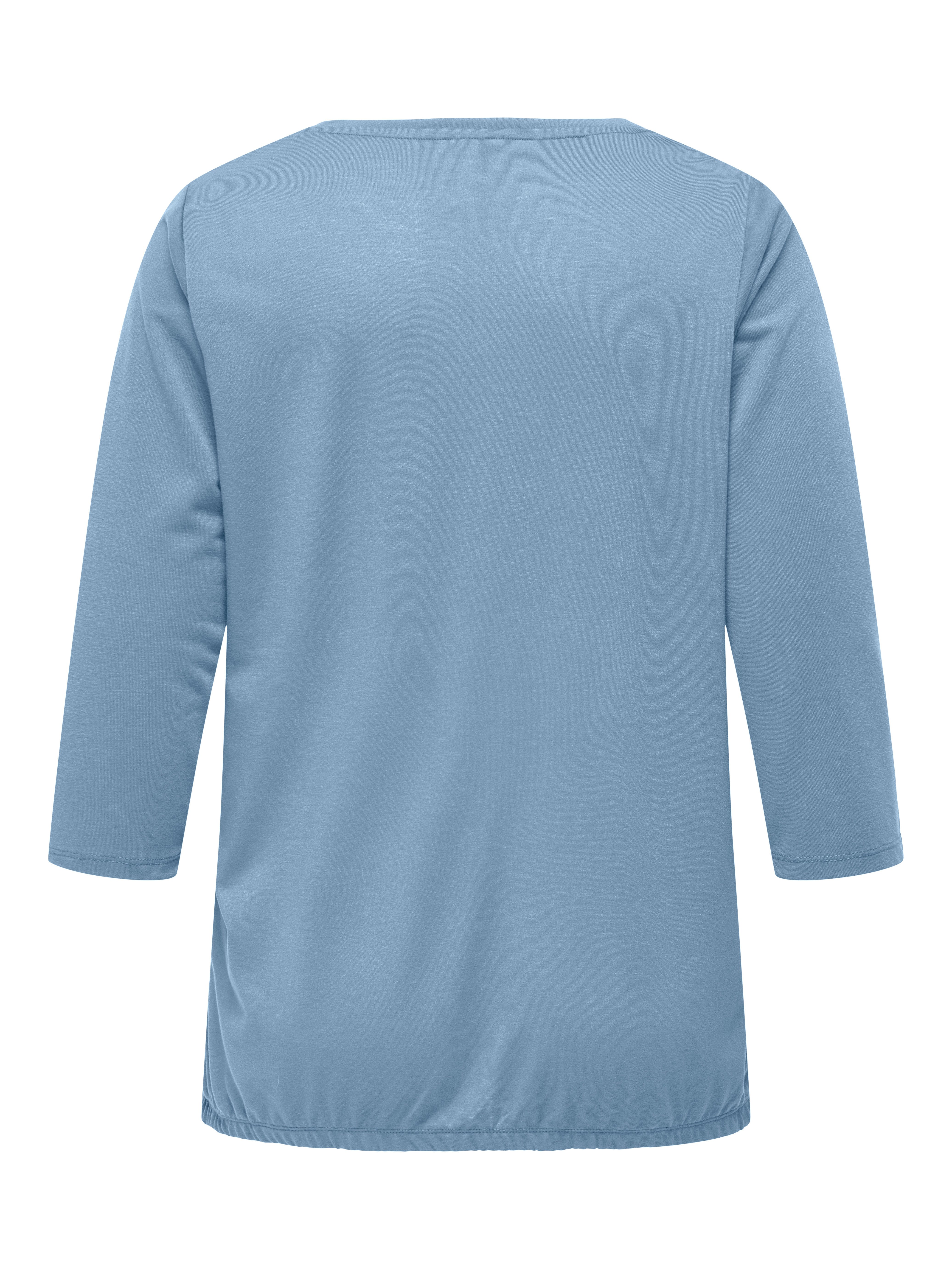 ONLY CARMAKOMA Shirt met 3/4 mouwen CARCARLINNE V-NECK 3/4 TOP JRS BF