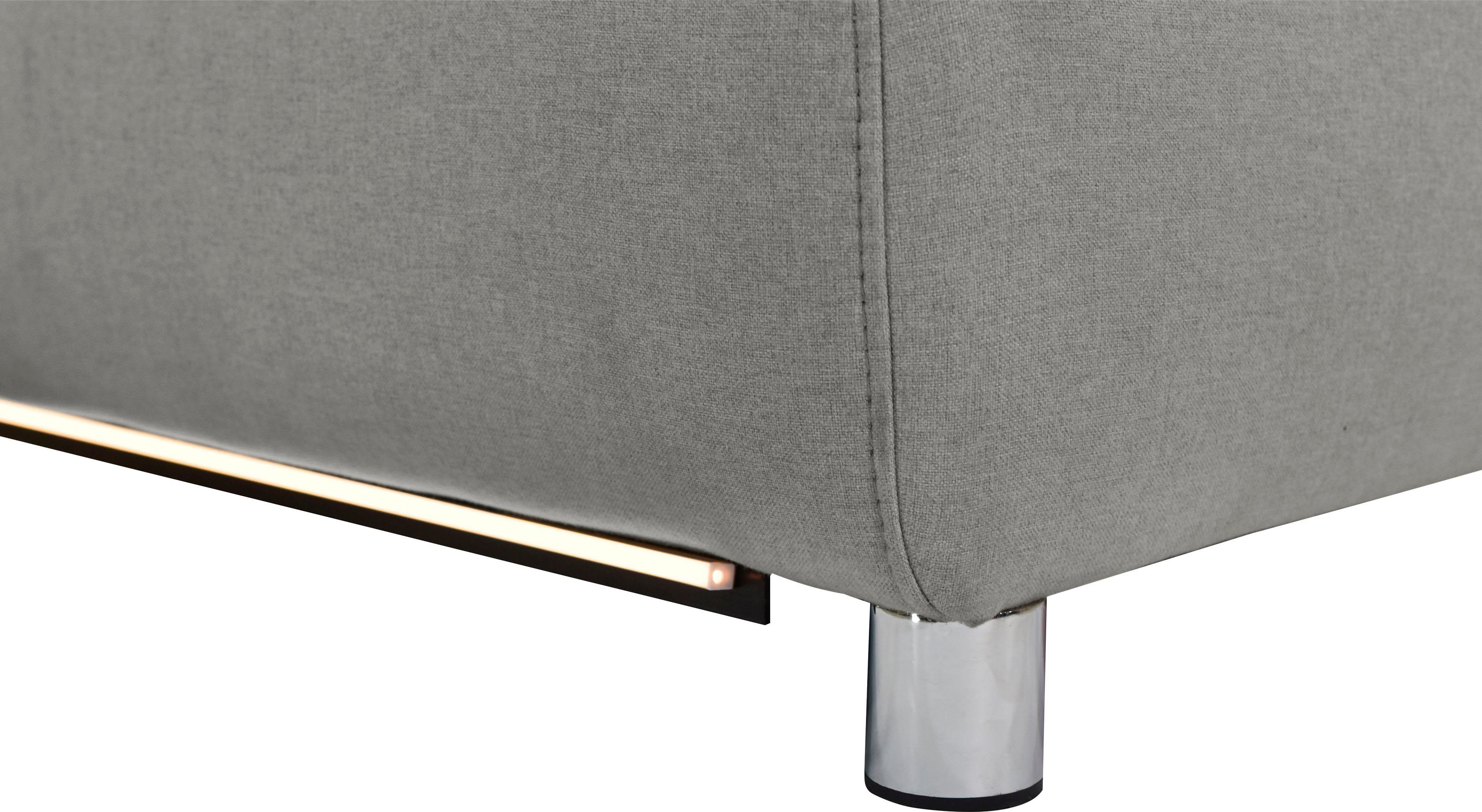 Places of Style 2-zitsbank Pareli 172 cm, handmatige en elektrische relaxfunctie USB, hoofdsteunverstelling, LED, in echt leer, kunstleer, web