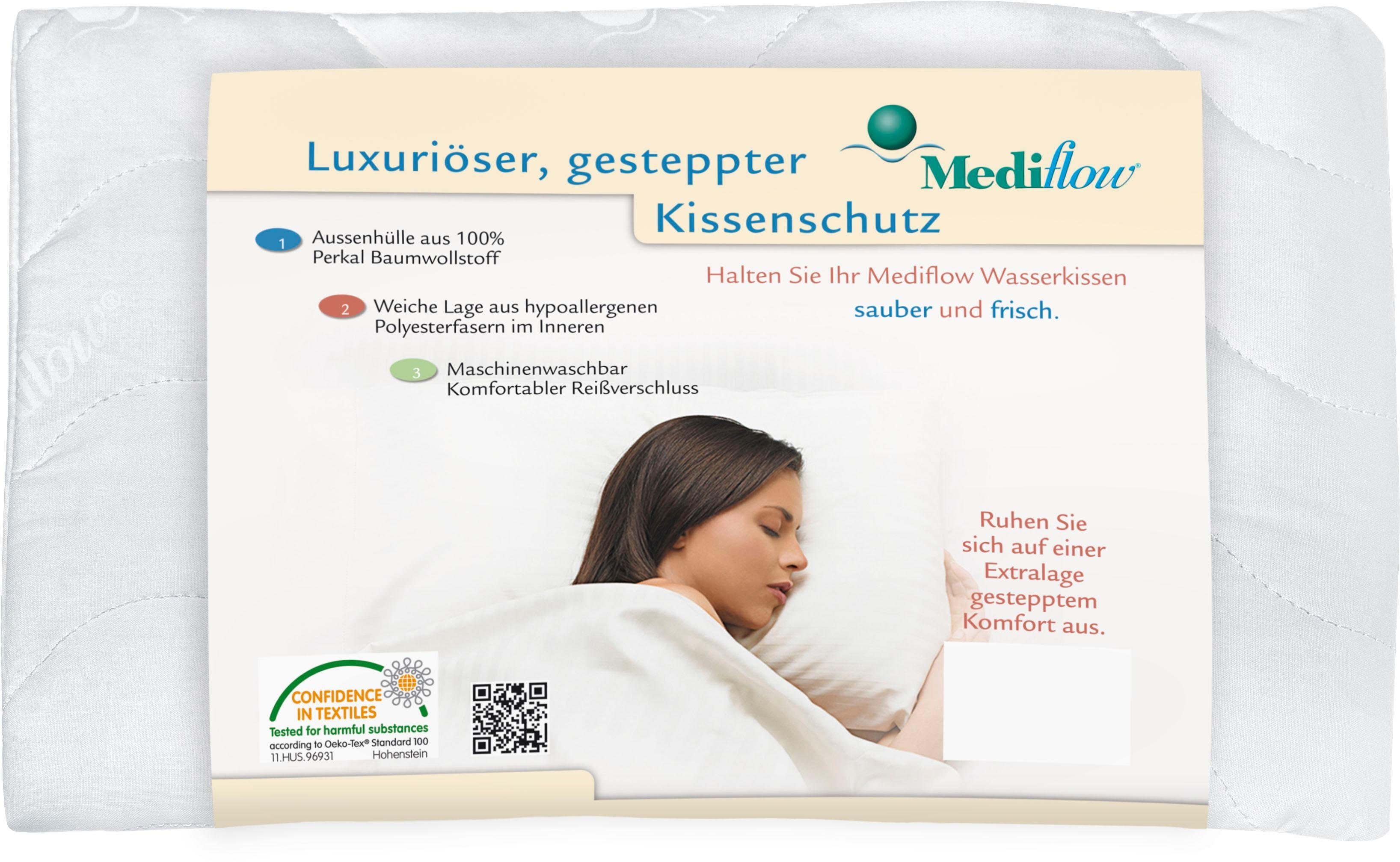 Mediflow Waterkussen Mediflow gestikte luxe beschermer 5020 40x80 cm