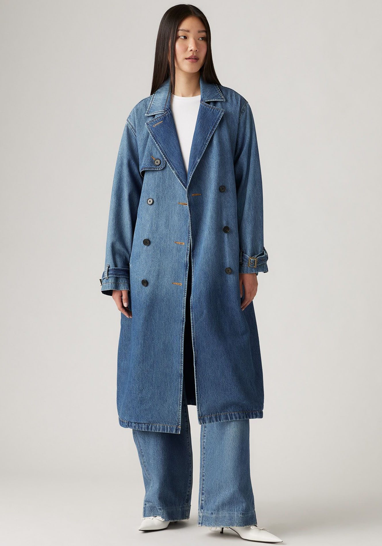 Levi's® Trenchcoat SPADE TRENCH met riemlussen