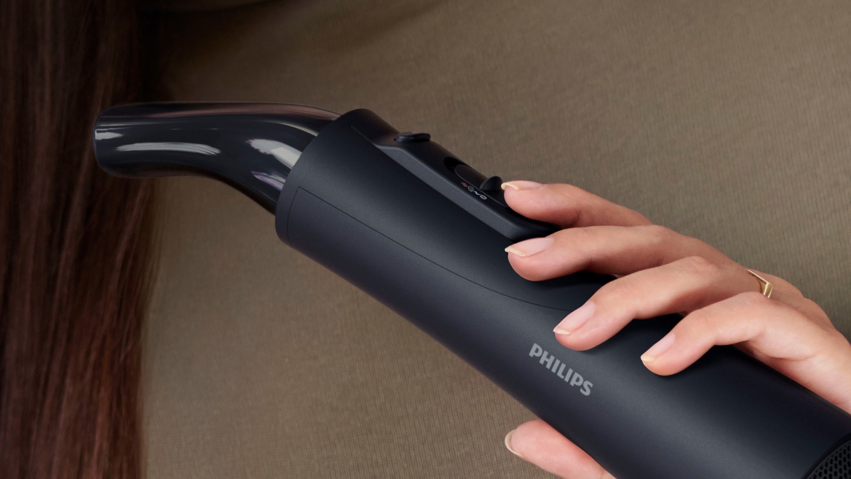 Philips Stylingborstel met warme lucht AirStyler Series 5000 BHA530/00 met ionen technologie, arganolie keramische coating en 5 opzetstukken