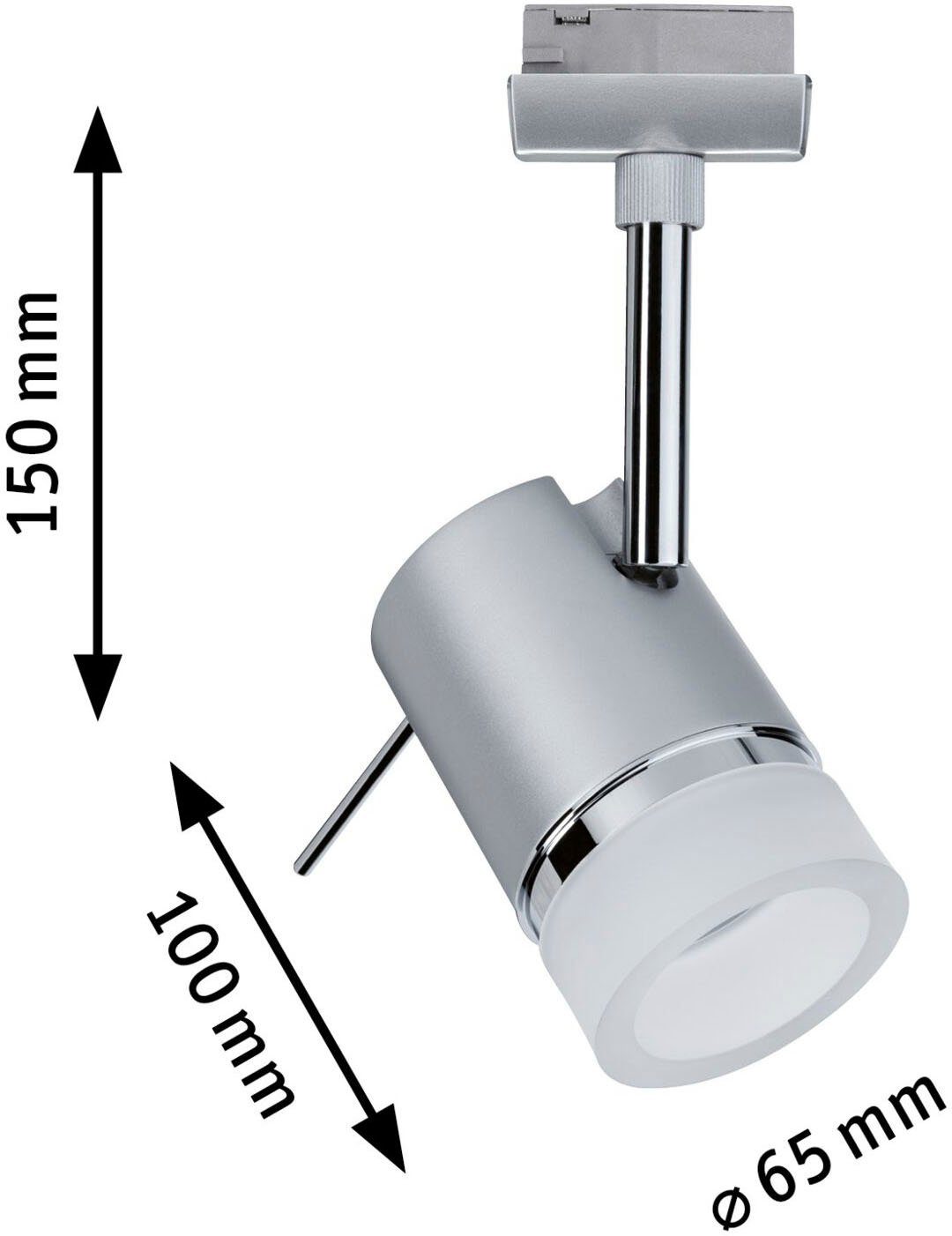 Paulmann Railsysteem-lampen URail rail spot Pipe Enkelspot GU10 max. 10W 230V (1-delig)