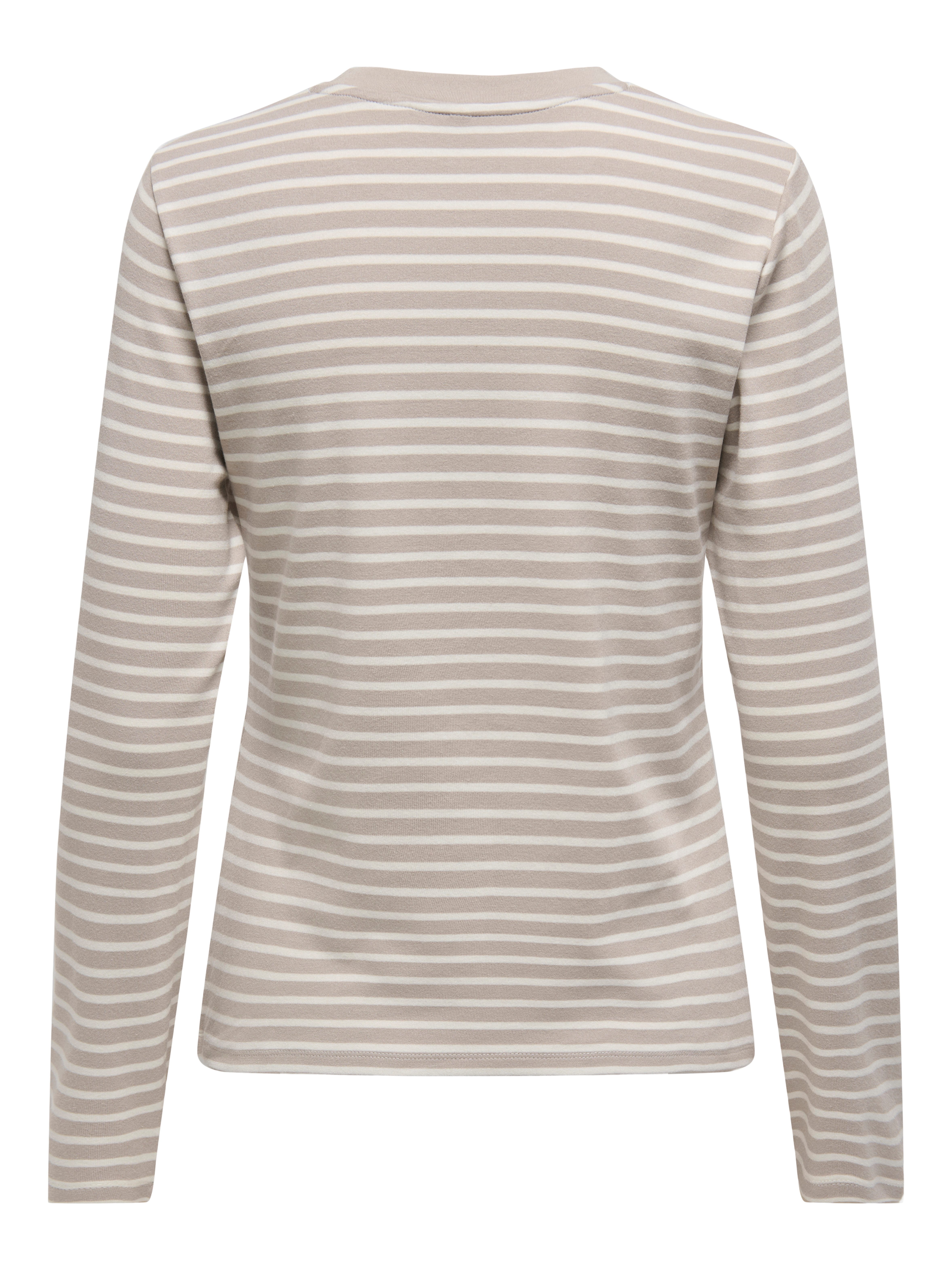 Only Shirt met lange mouwen ONLLYON L/S O-NECK TOP BOX CC JRS