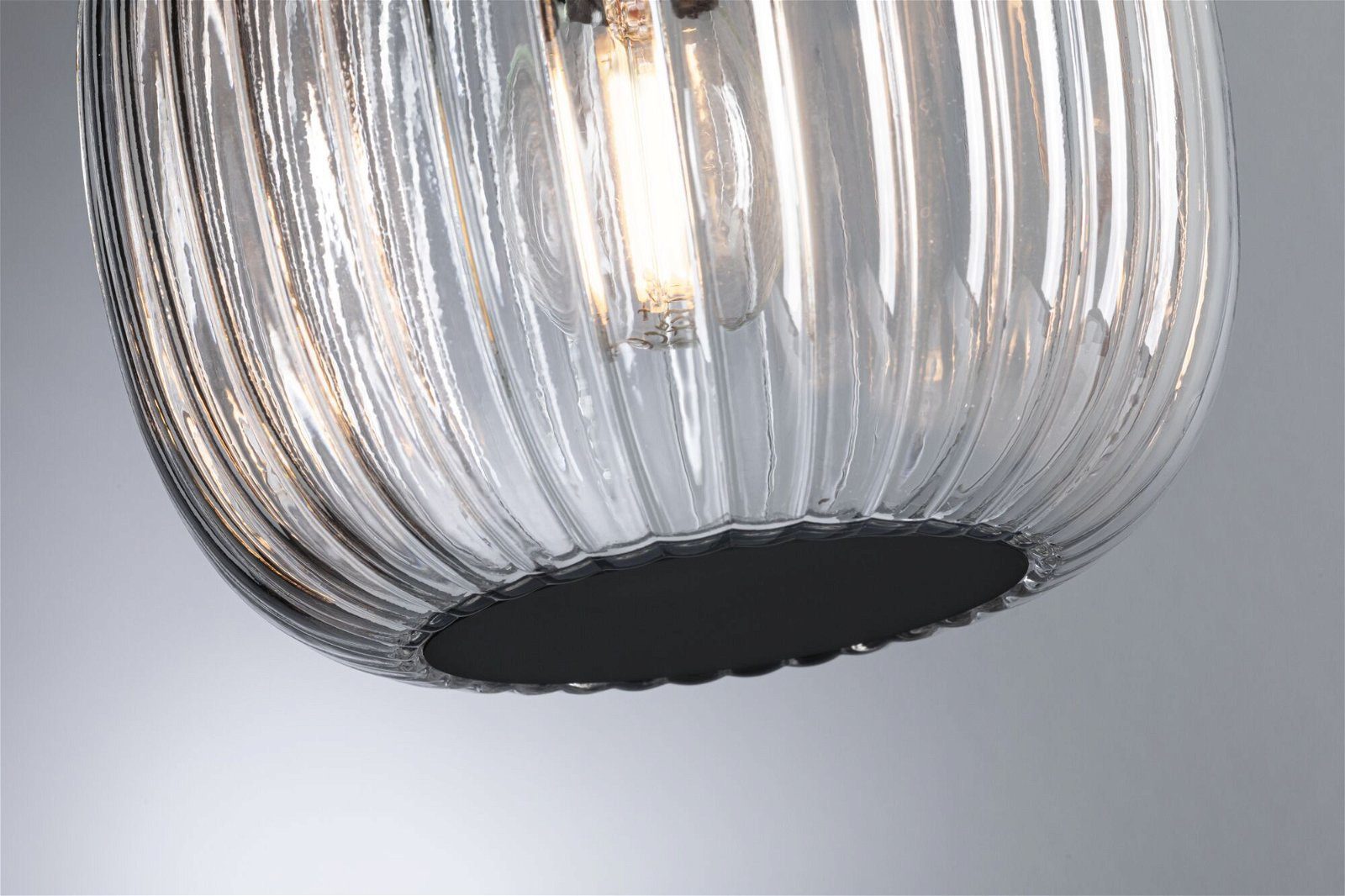 Paulmann Hanglamp Ruya E14 max. 20W Glas, Zwart mat (1 stuk)