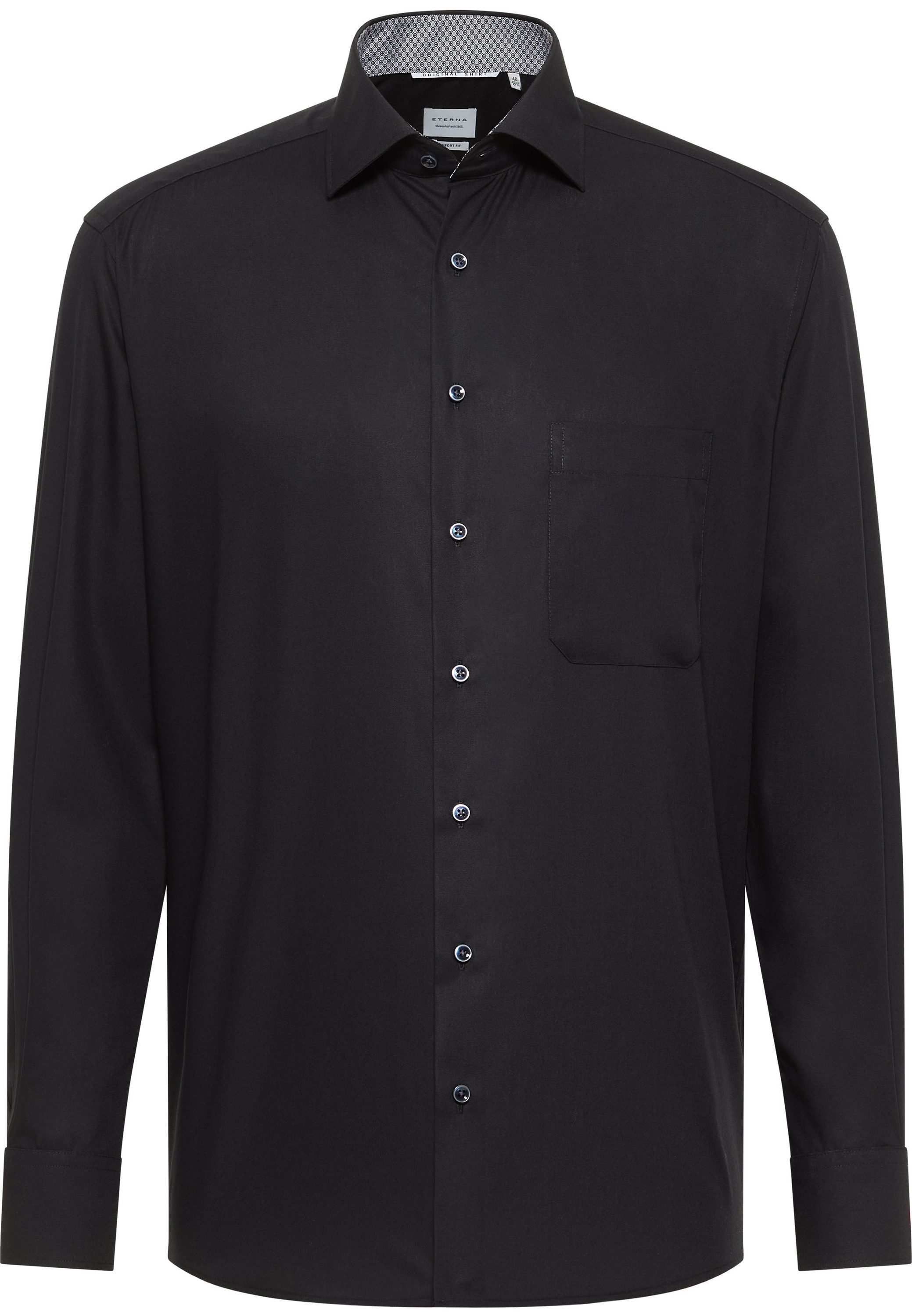 Eterna Overhemd met lange mouwen Comfort fit NON IRON (strijkvrij)