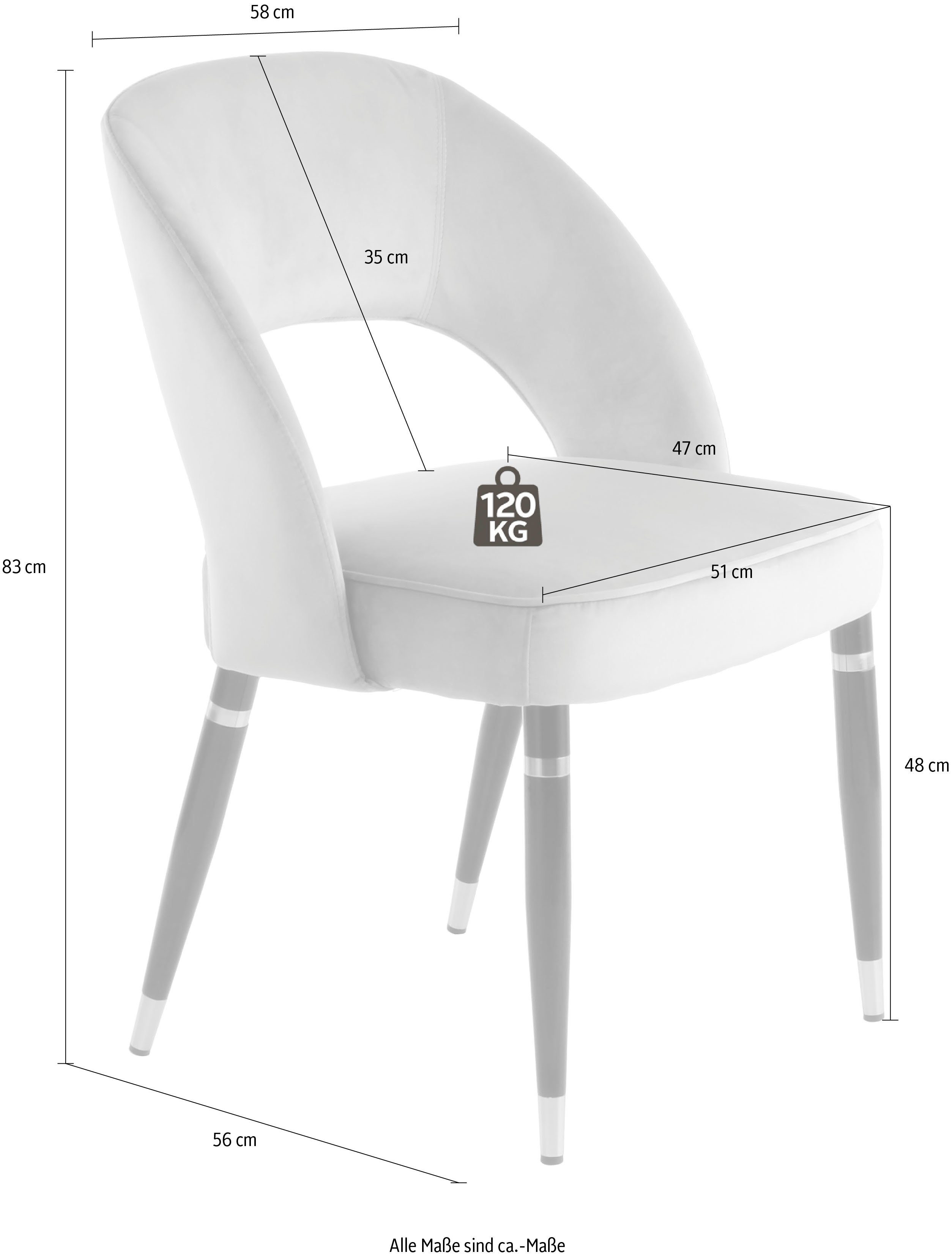 Kayoom Stoel Courtney 525 2-delige set, 2-delige set stoelen, comfortabel zitgevoel (set, 2 stuks)