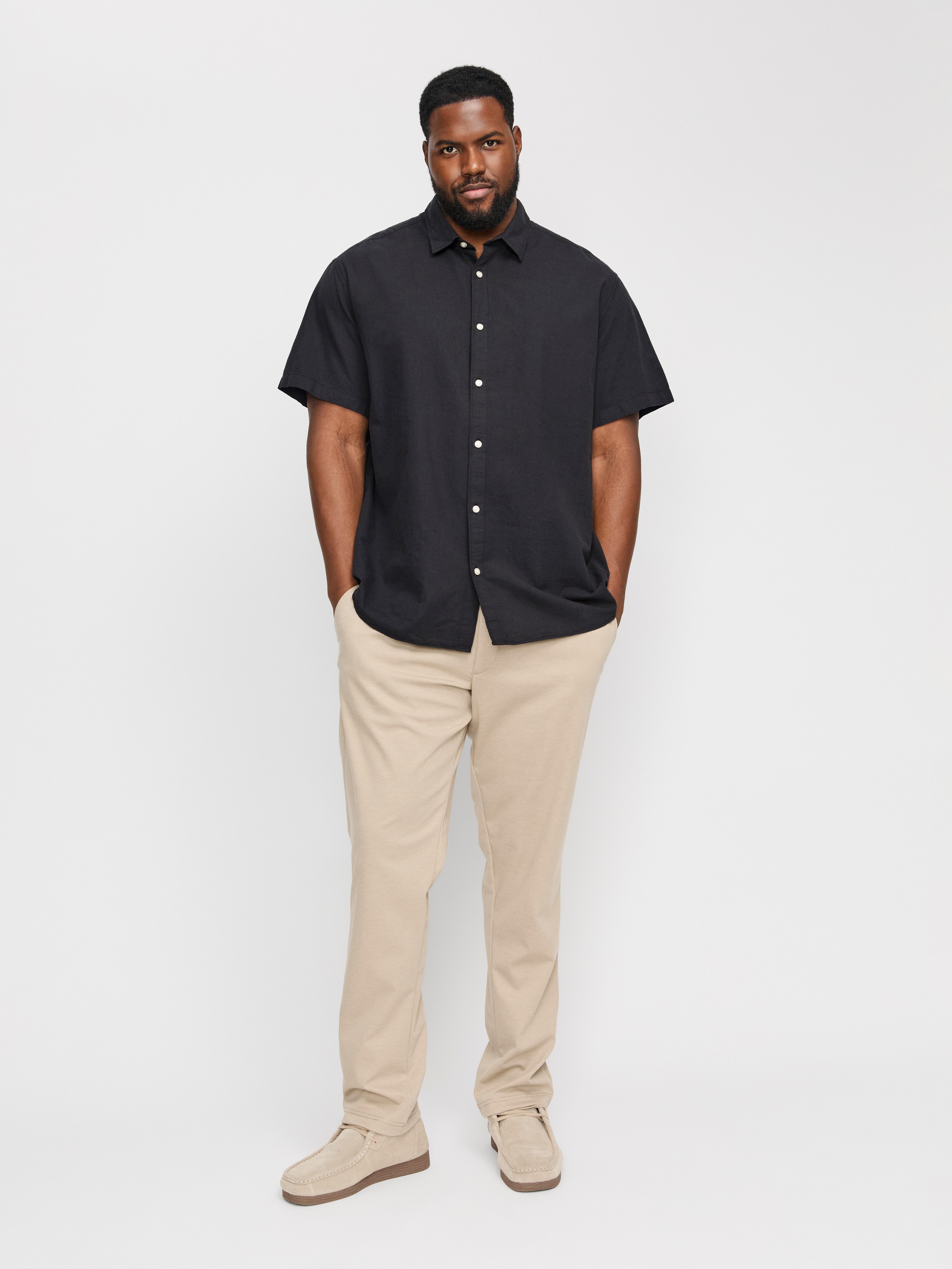 Jack & Jones PlusSize Overhemd met korte mouwen JJEBREEZE SHIRT SS SN PLS