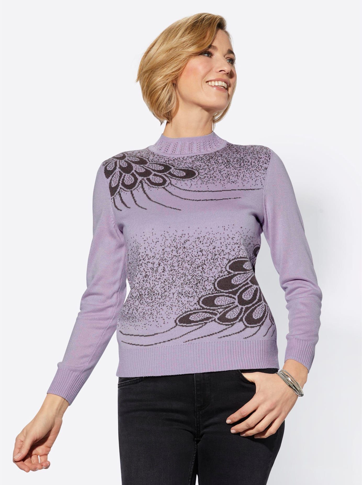 Classic Basics Trui met staande kraag Trui