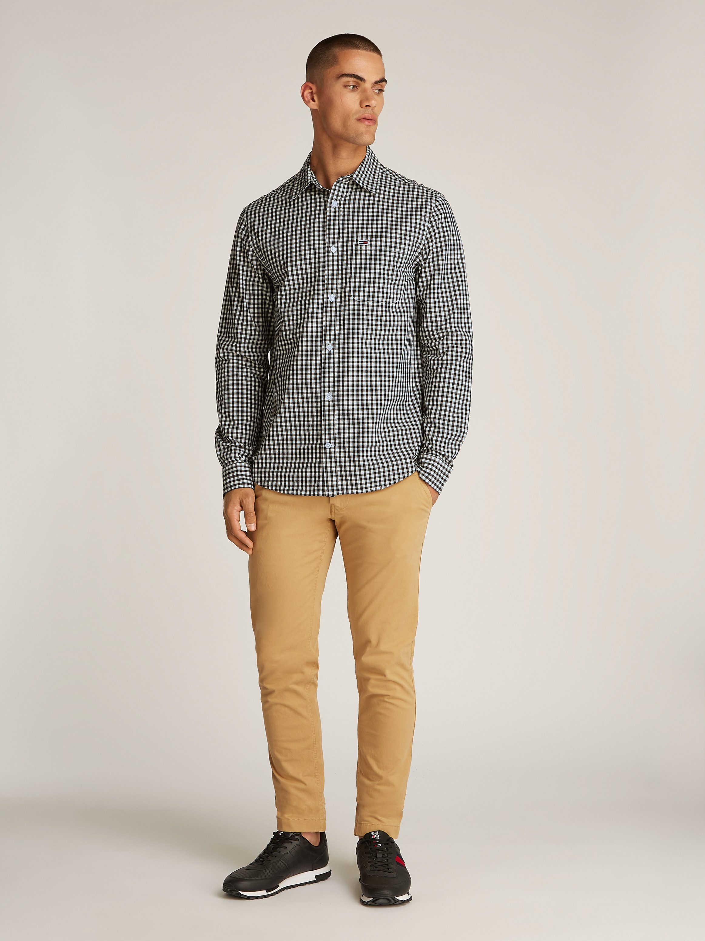 TOMMY JEANS Geruit overhemd TJM POPLIN CHECK SHIRT