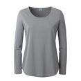 classic basics shirt met ronde hals shirt (1-delig) grijs