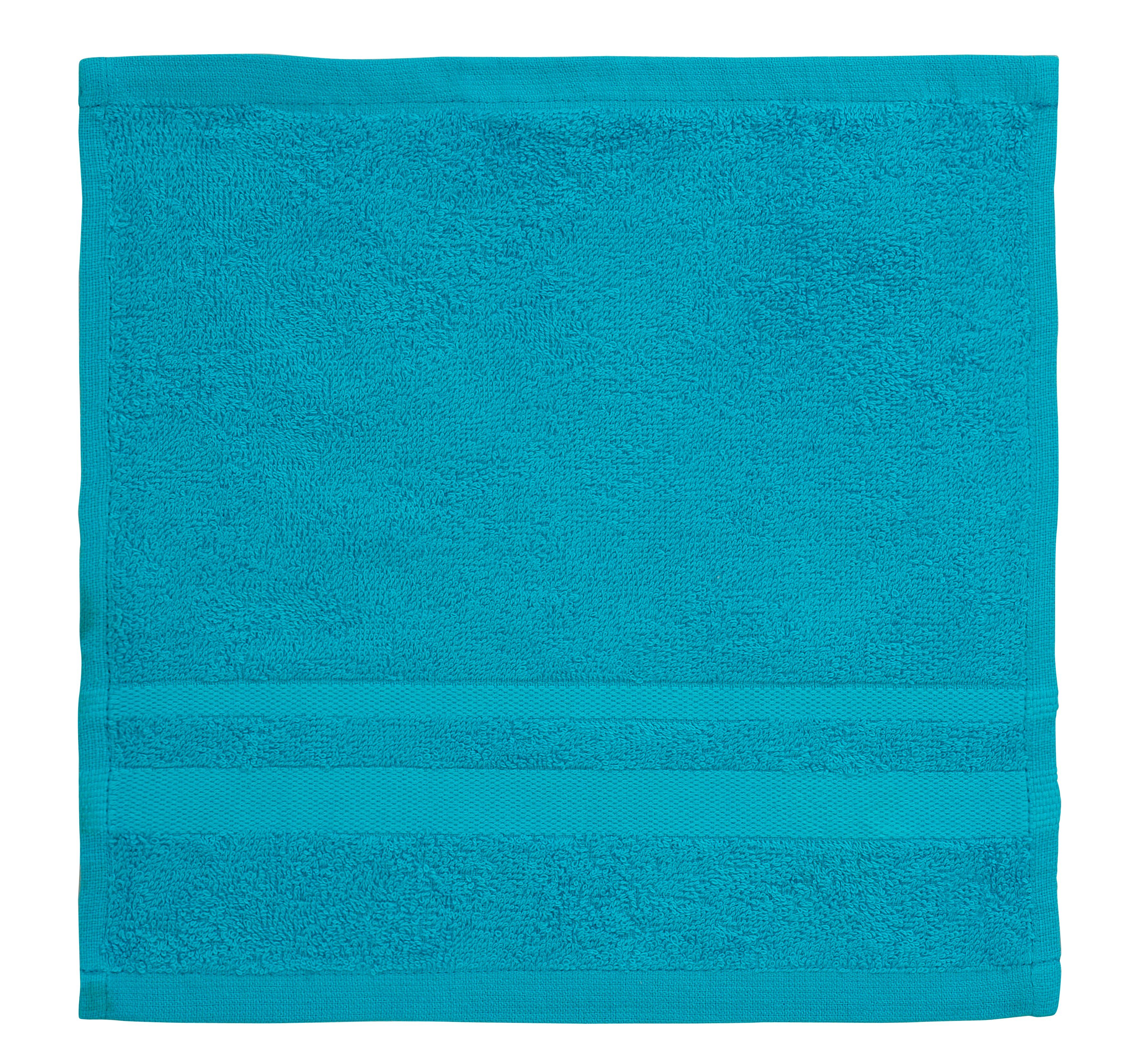 my home Washandje Vanessa Handdoeken met randdessin, 100% katoen, uni, zacht (set, 10-delig)