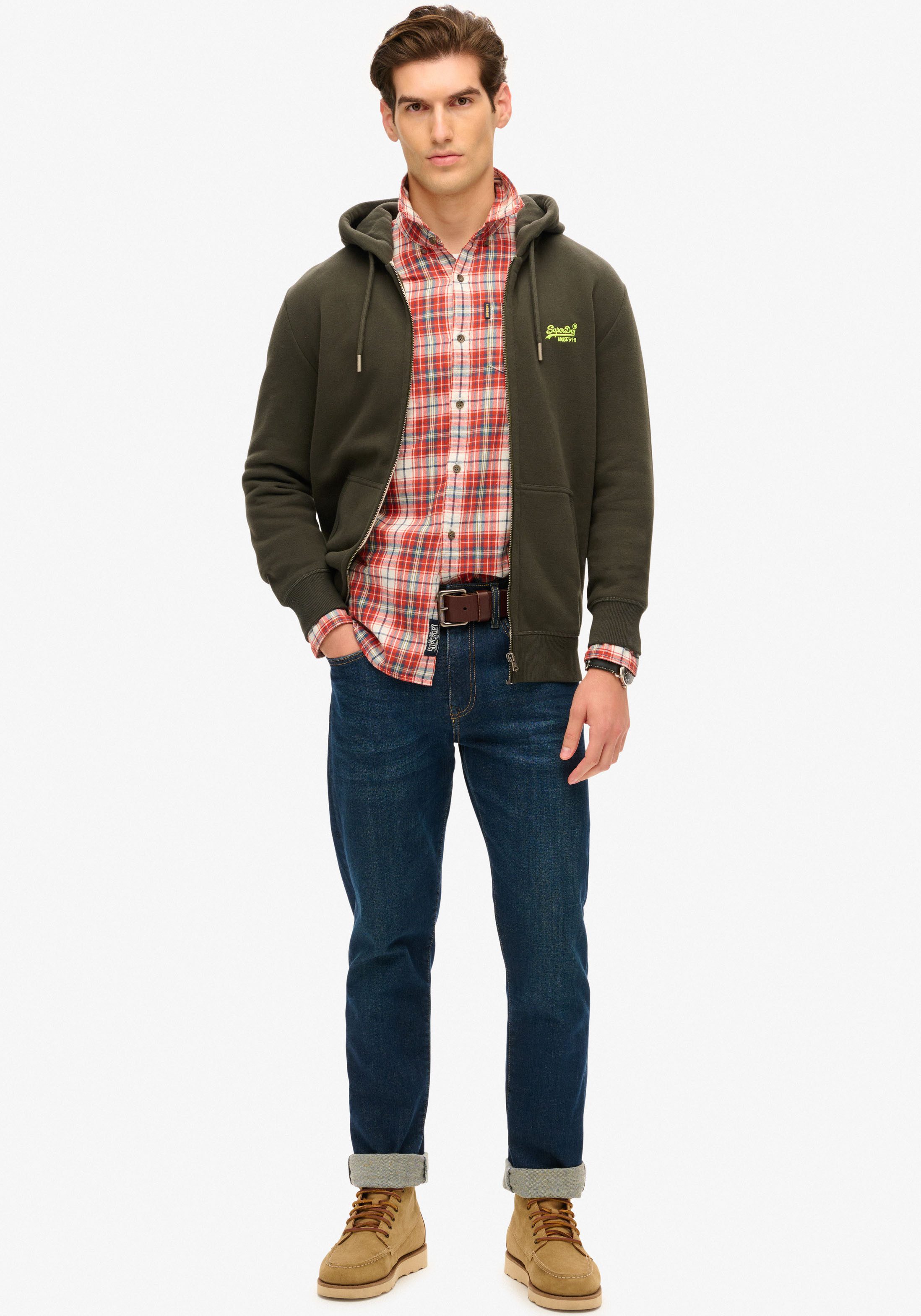 Superdry Capuchonsweatvest ESSENTIAL LOGO ZIP HOODIE