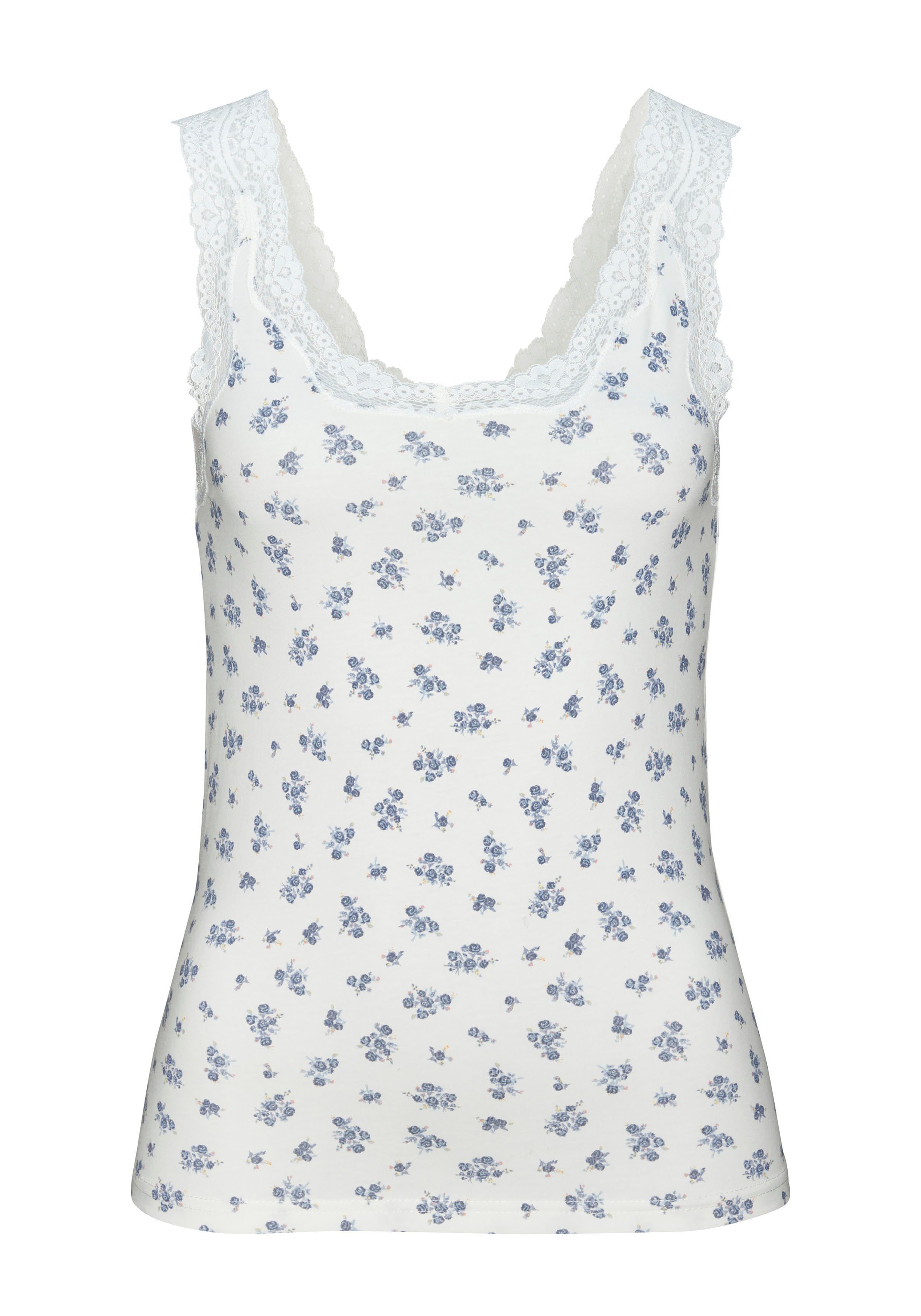 Vivance Hemd van elastische katoen tanktop onderhemd (2 stuks Set van 2)