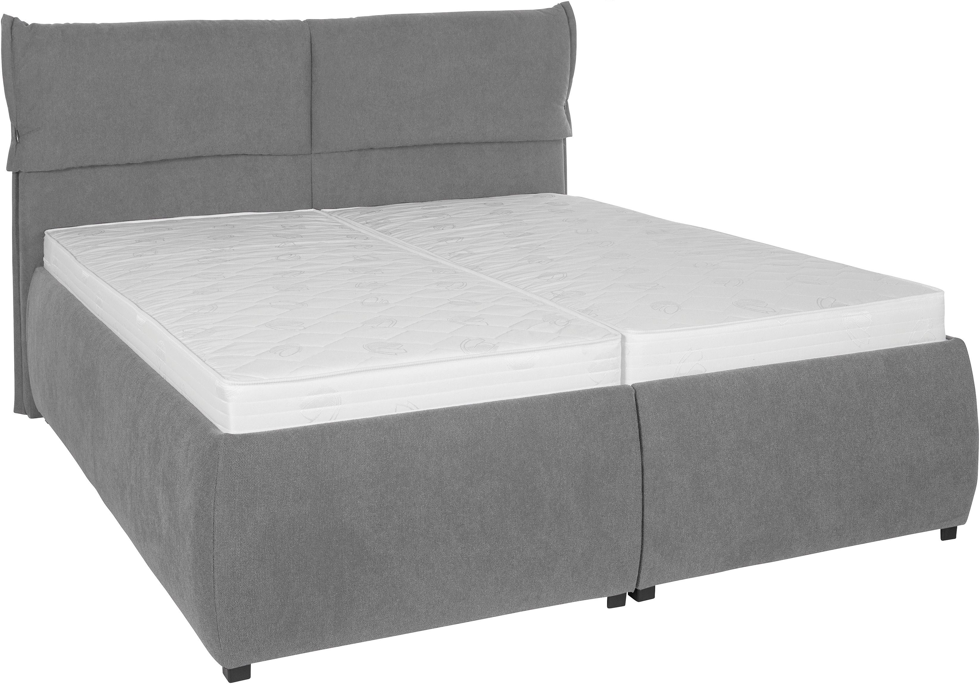 andas Gestoffeerd bed Jenson als bedframe of met 3 matrassoorten en hardheden
