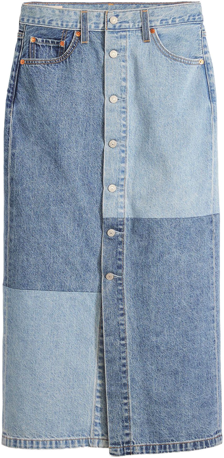 Levi's® Midirok BUTTON MIDI SKIRT PAT
