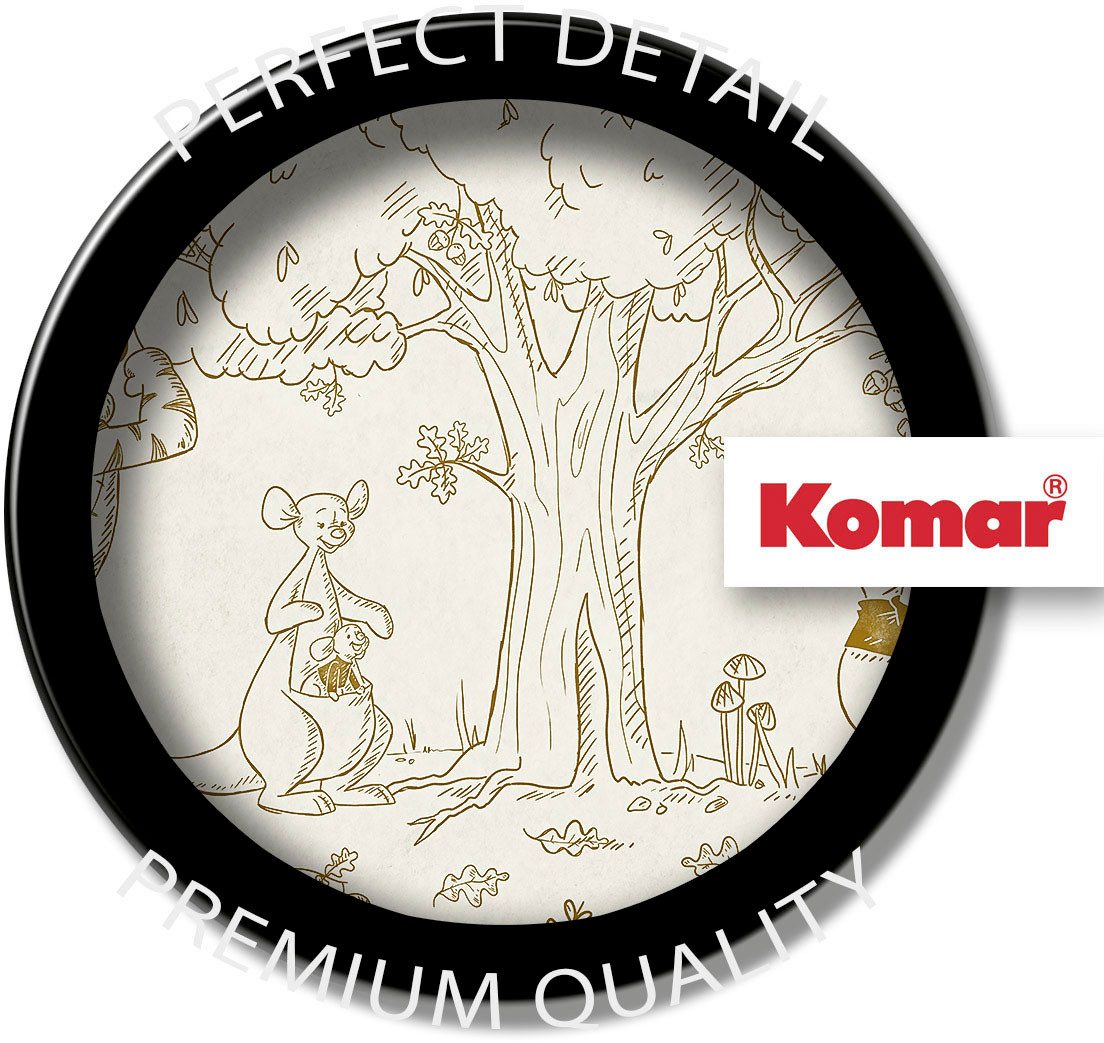 Komar Fotobehang Digitale print vlies - Winnie the Pooh Outdoors - Afmeting 400 x 250 cm (1 stuk)