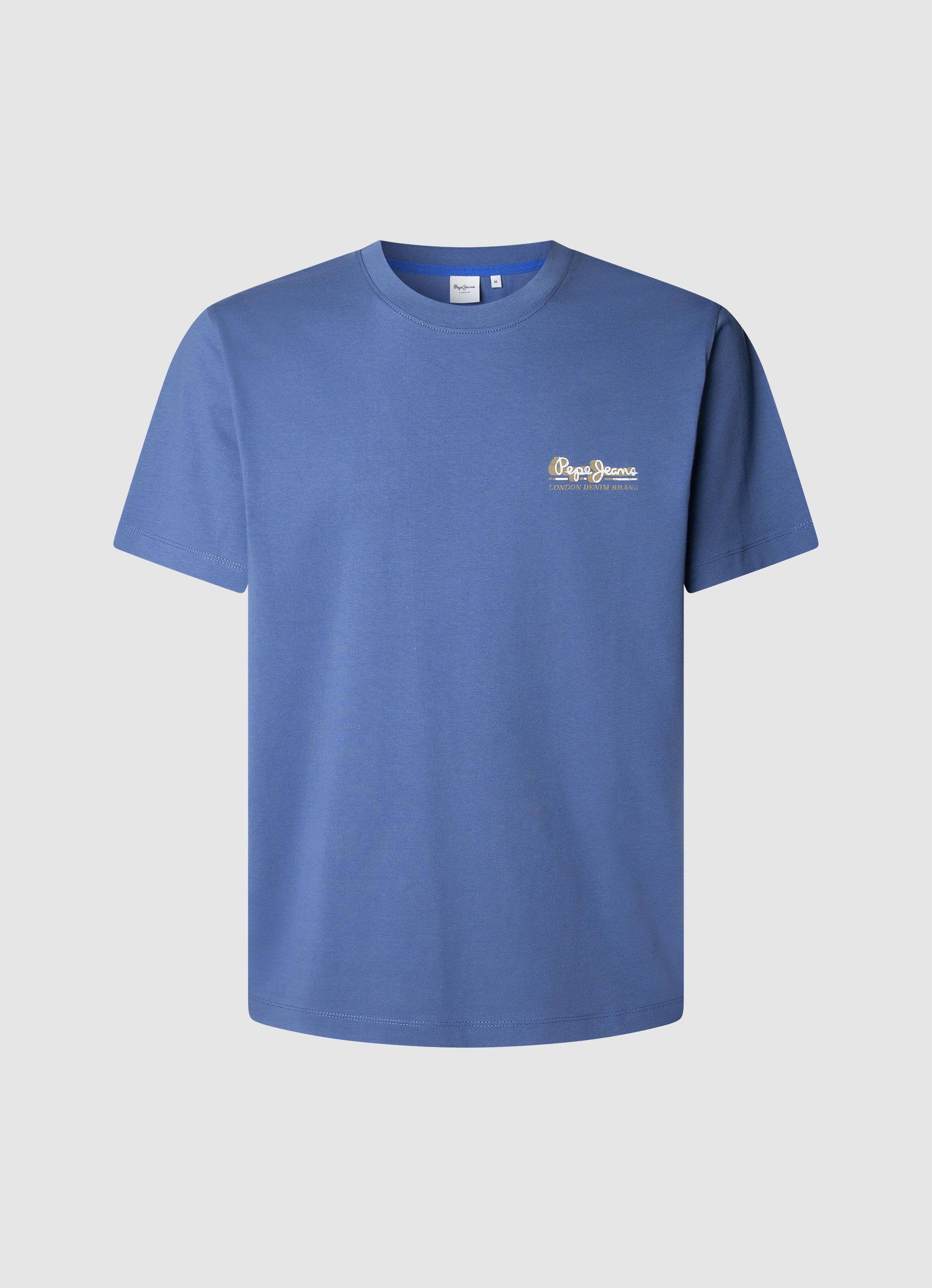 Pepe Jeans T-shirt MILON TEE met geribbelde ronde hals