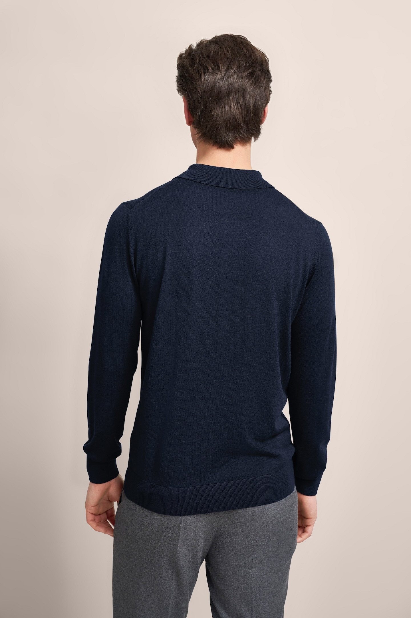 Bugatti Poloshirt met lange mouwen in een moderne look