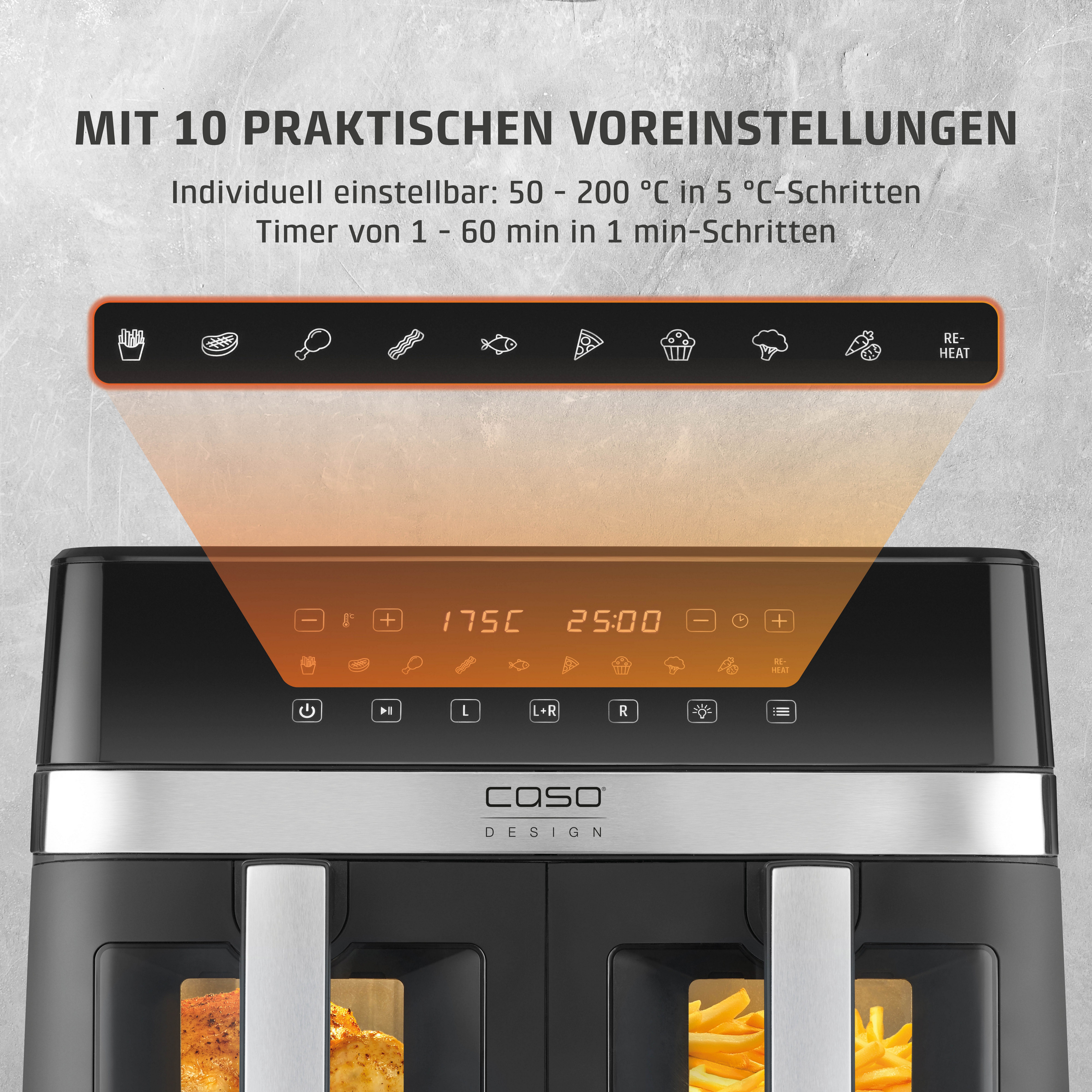Caso Airfryer 3186 Design AirFry DuoChef