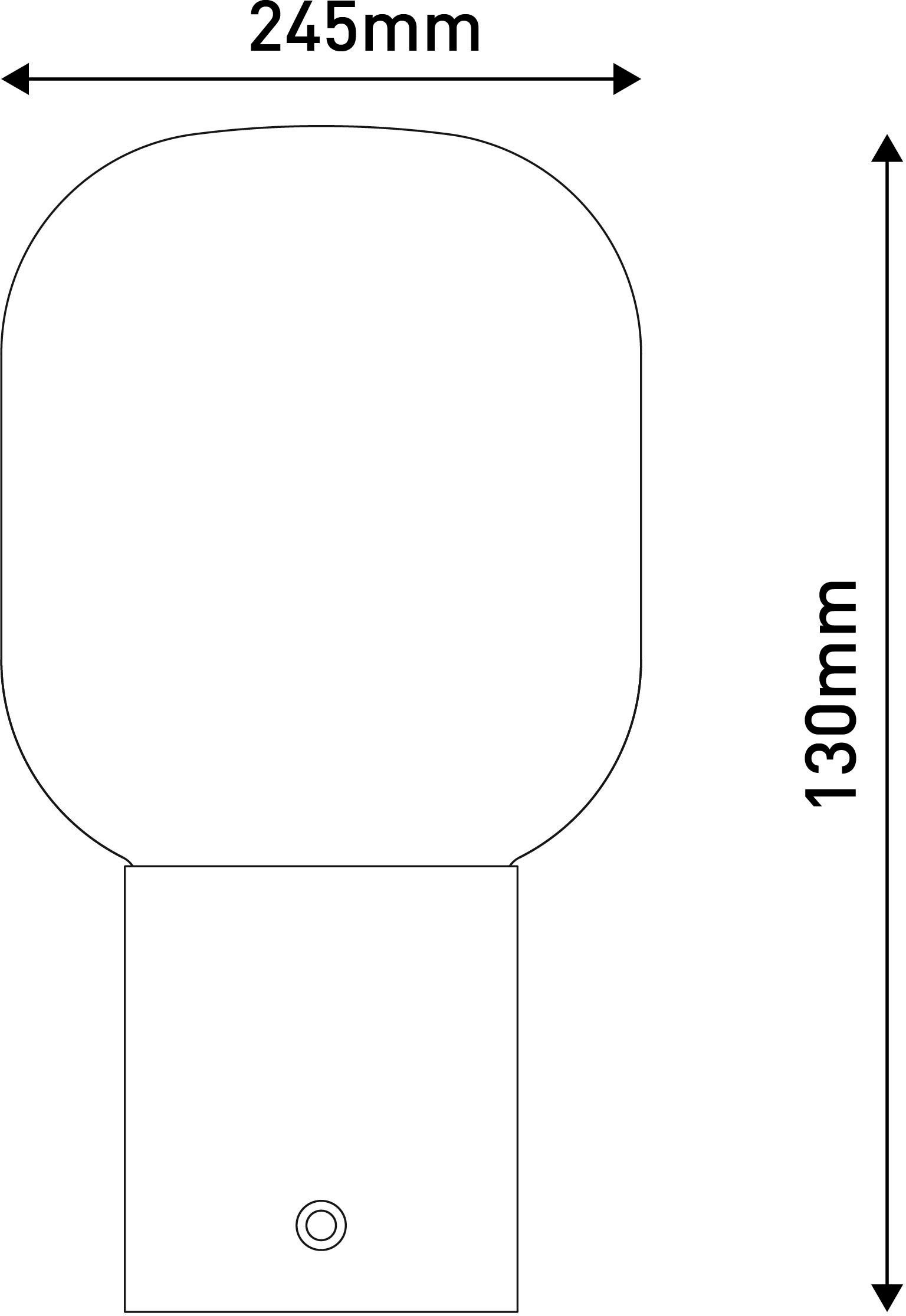 näve Led-tafellamp Albero Traploos dimbaar (1 stuk)